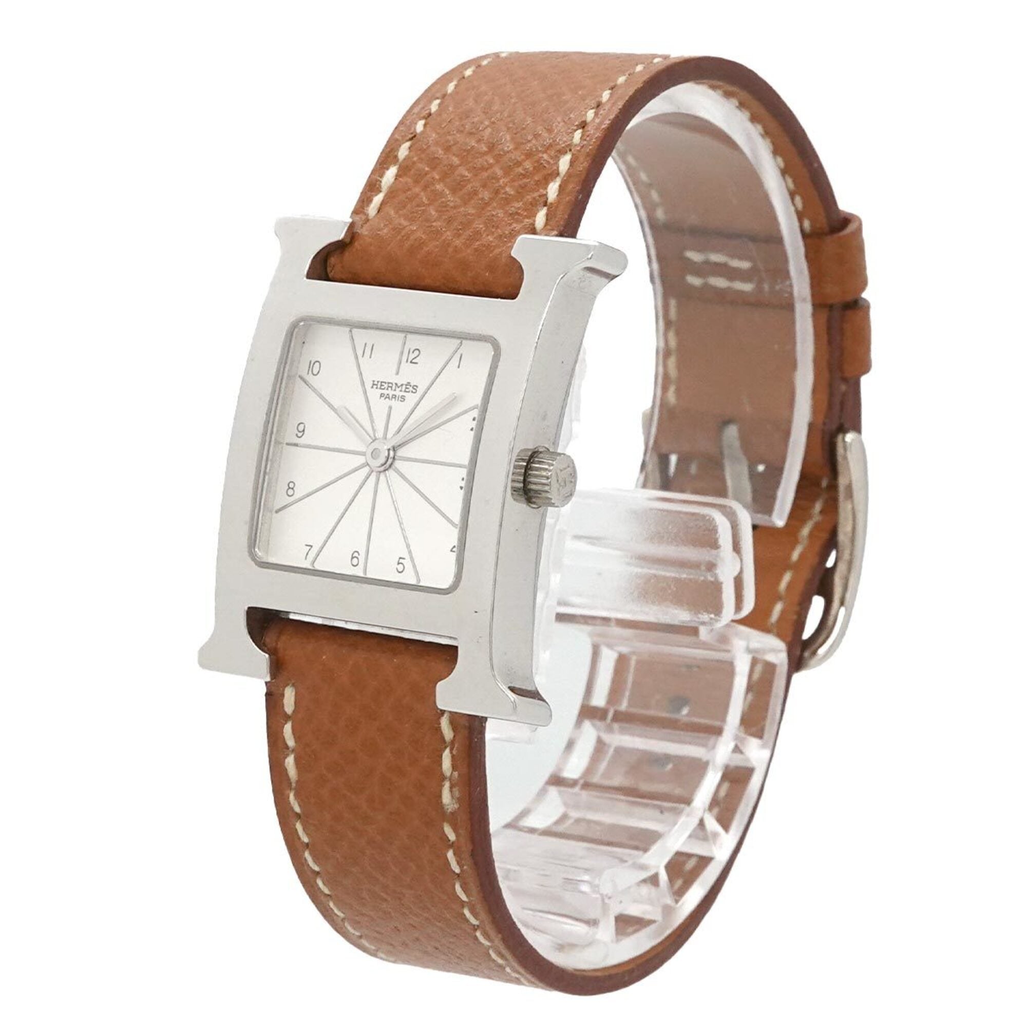 Hermes H- HH1 210 Wo Silver Quartz H