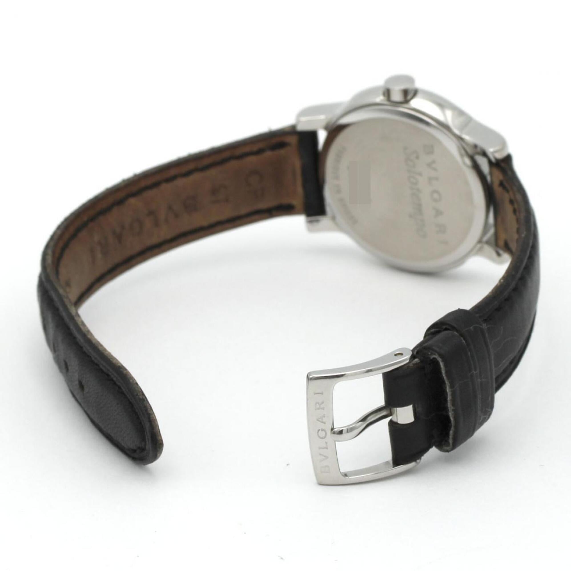 Bulgari Solotempo ST29S Black Dial 29mm Watch