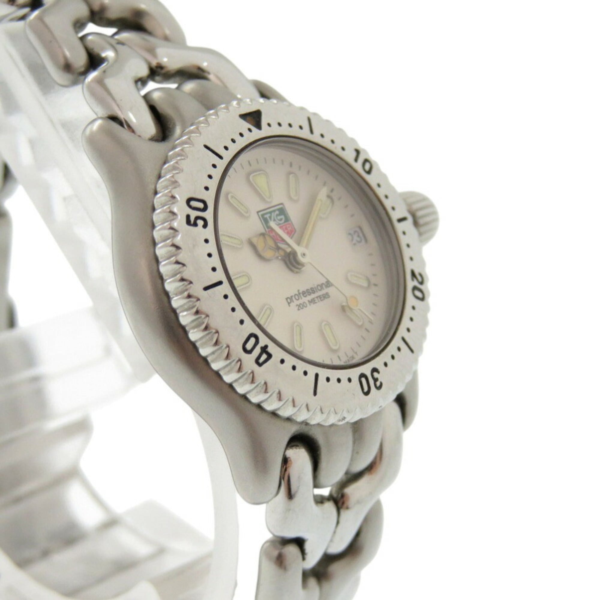 TAG Heuer Sel S99.008M Edelstahl-Quarzuhr Creme 1496TAG HEUER