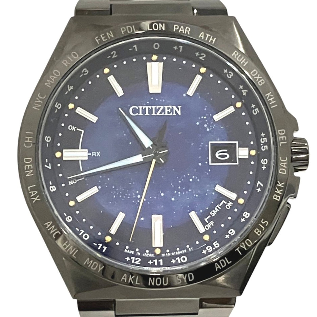 Citizen Attesa Eco-Drive Direct Flight Cosmic Blue Collection CB0219-50L/H145-S123704 Blue Dial 42mm Watch