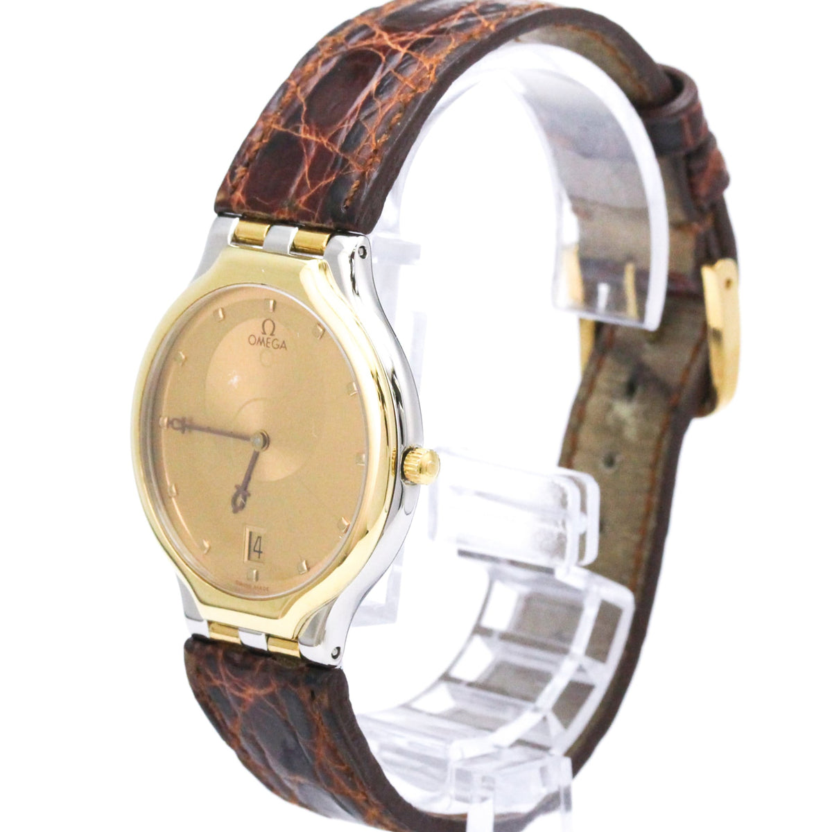 Omega De Ville 3961016 Gold Dial 32mm Watch