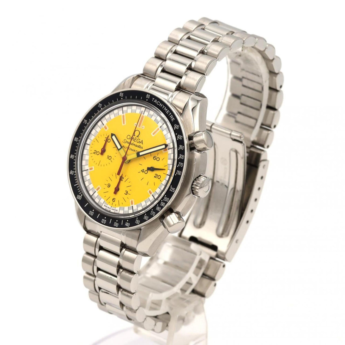 Omega Speedmaster Racing 3510.12 mit gelbem Zifferblatt 39mm Uhr