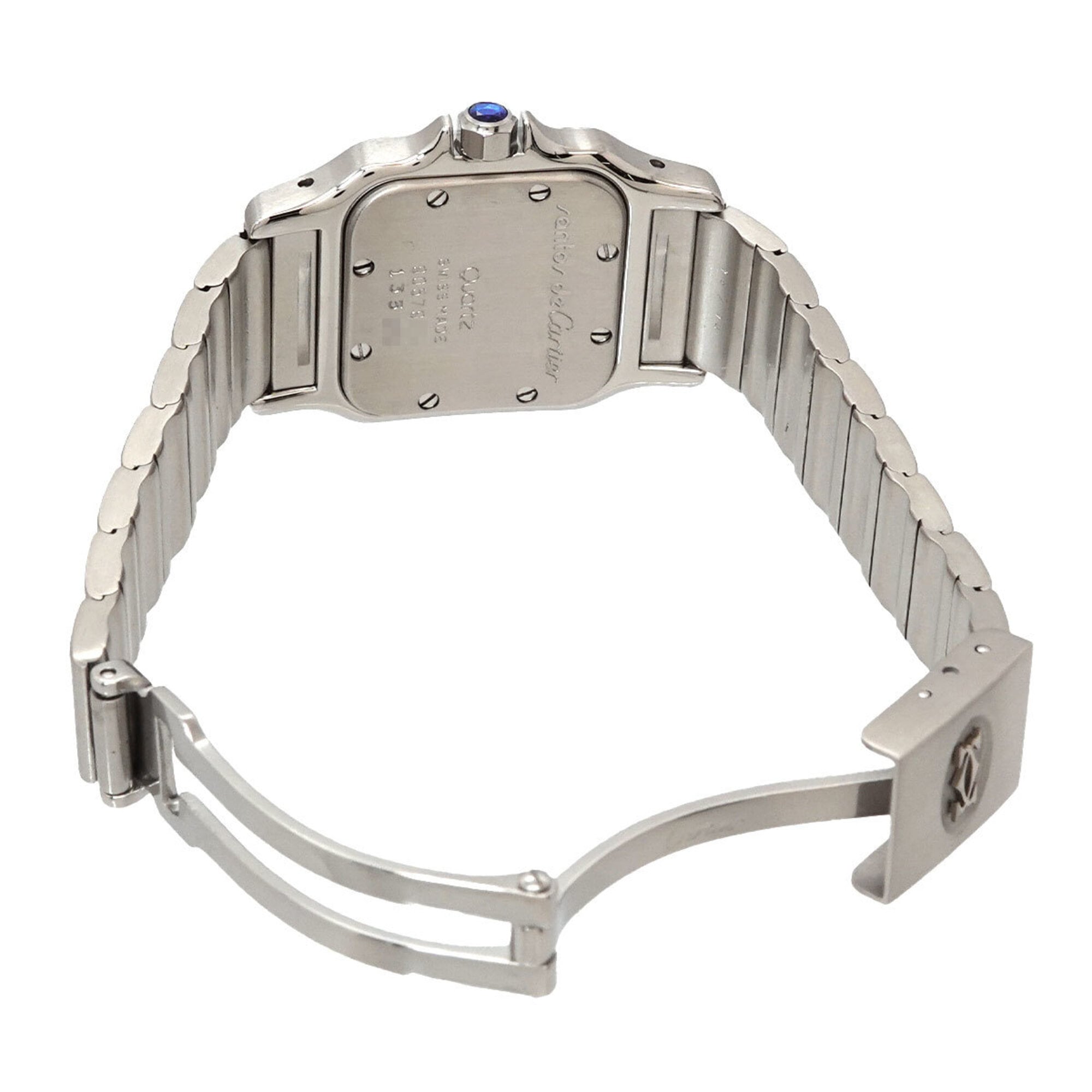 Cartier Santos Galbee SM W20024D6 Wo Ivory Quartz