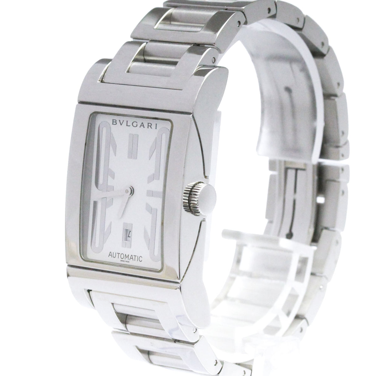 Bvlgari Rettangolo RT45S White Dial 45mm Watch