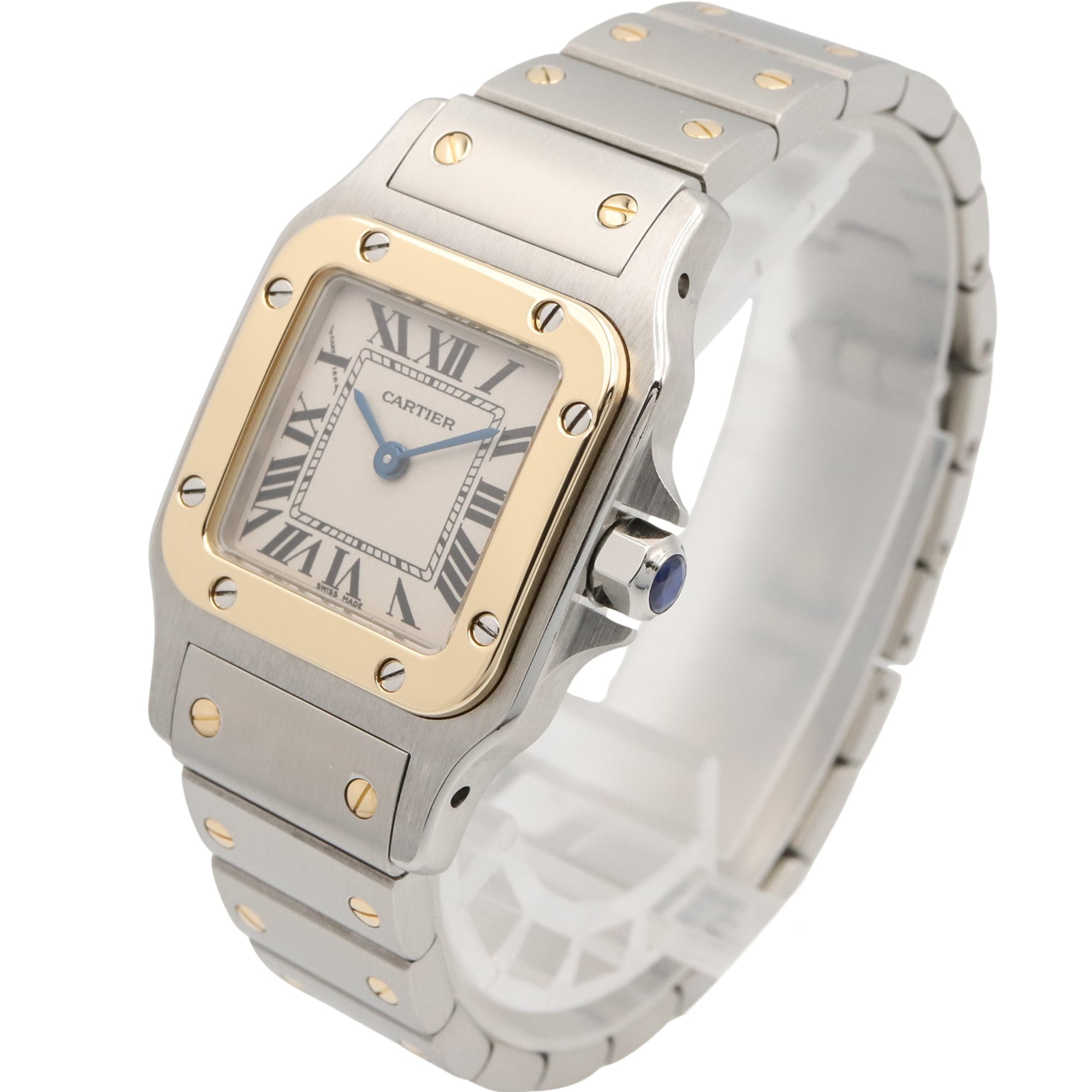 Cartier Santos Galbee SM W20012C4 Silver Dial 23mm Watch