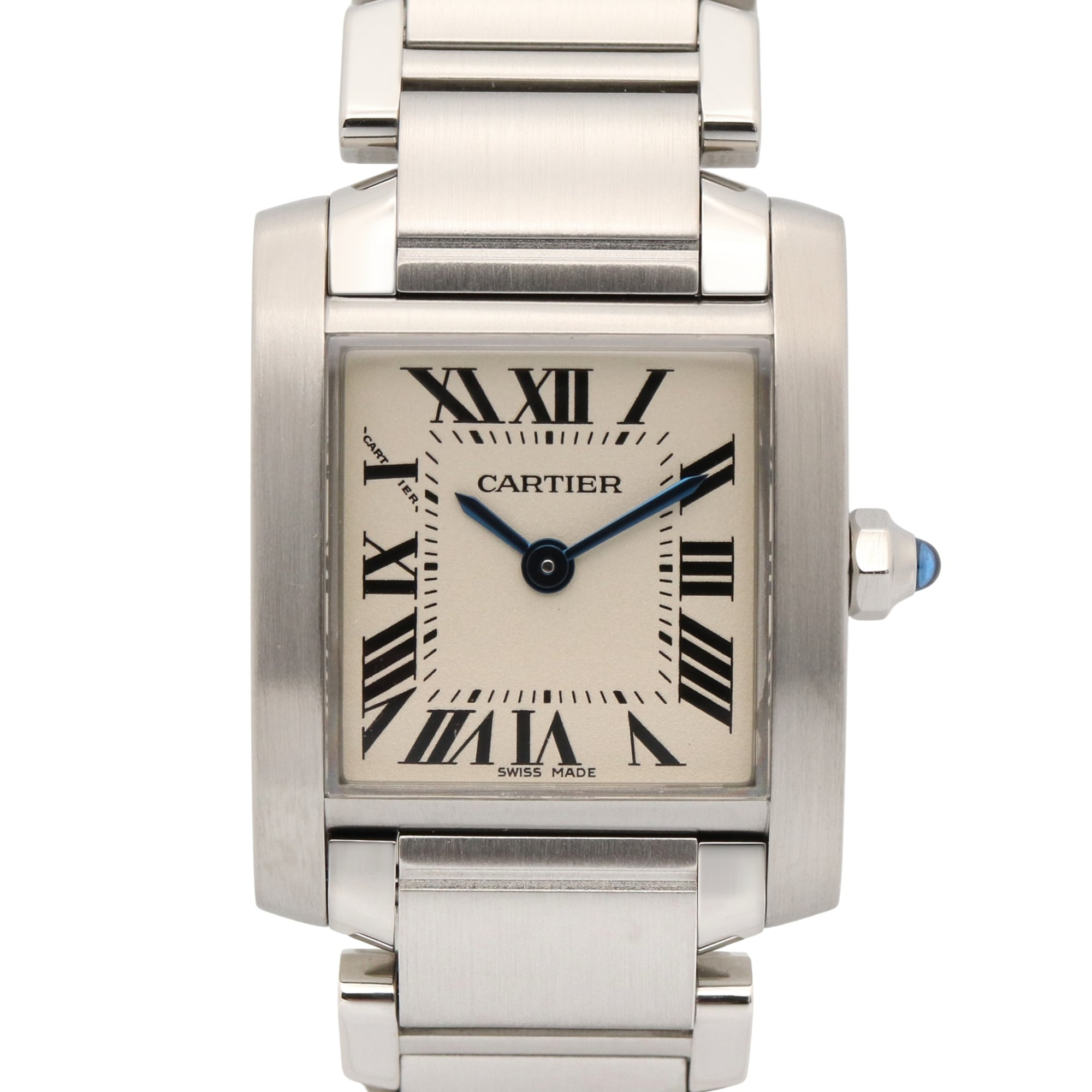 Cartier Tank Française SM W51008Q3 Ivory Dial 20mm Watch