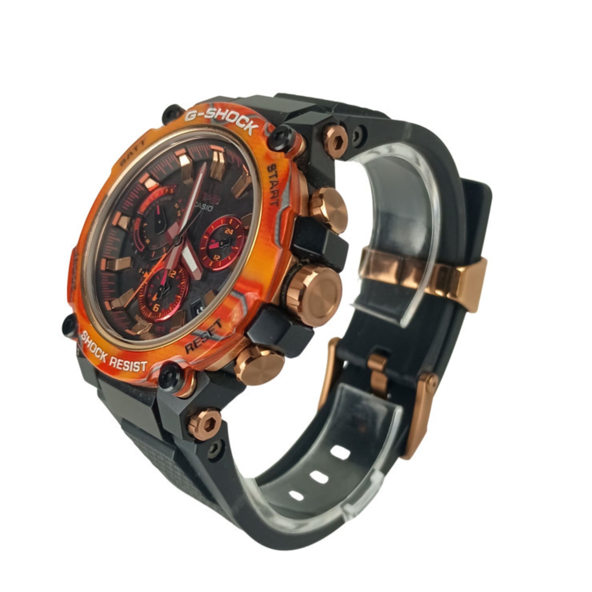 Casio G-SHOCK 40e anniversaire Flare Rouge Série MT-G MTG-B3000 MTG-B3000FR-1AJR Noir Montre avec cadran de 50 mm
