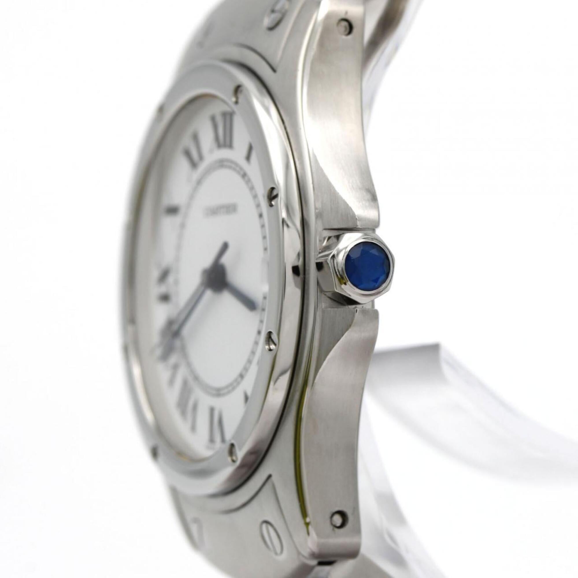 Montre Cartier Santos Rond MM W20027K1 en acier inoxydableQuartz