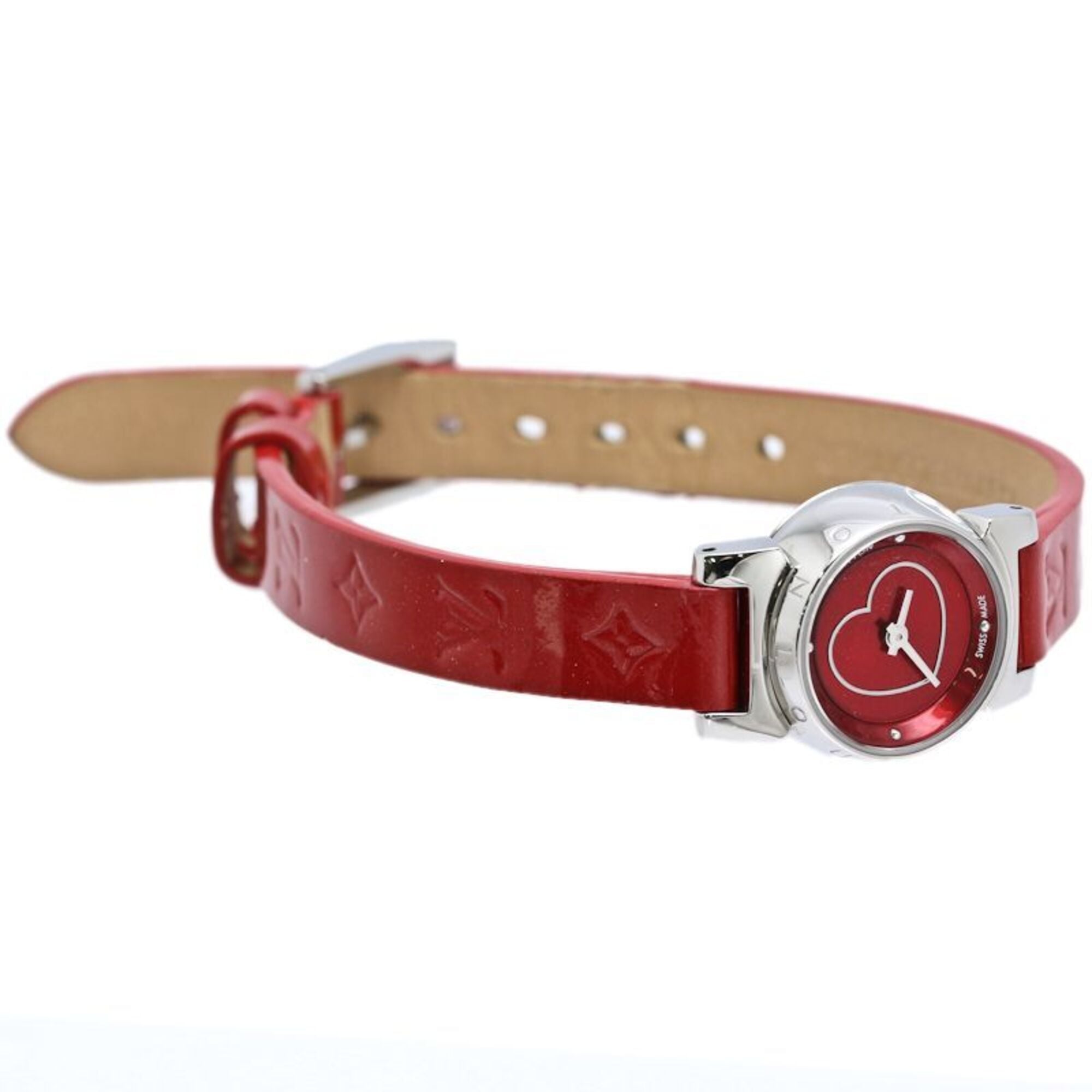 LOUIS VUITTON Tambour Bijou Q151Z0 Women's Watch /40408