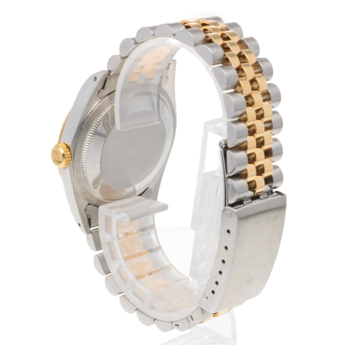 Rolex Datejust Oyster Perpetual 16233, goldenes Zifferblatt, 36 mm Uhr