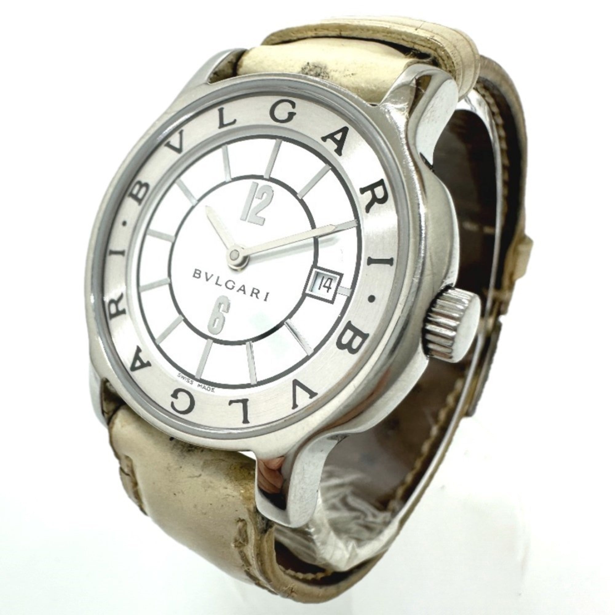 Bulgari Solotempo S-240202-4 White Dial 29mm Watch