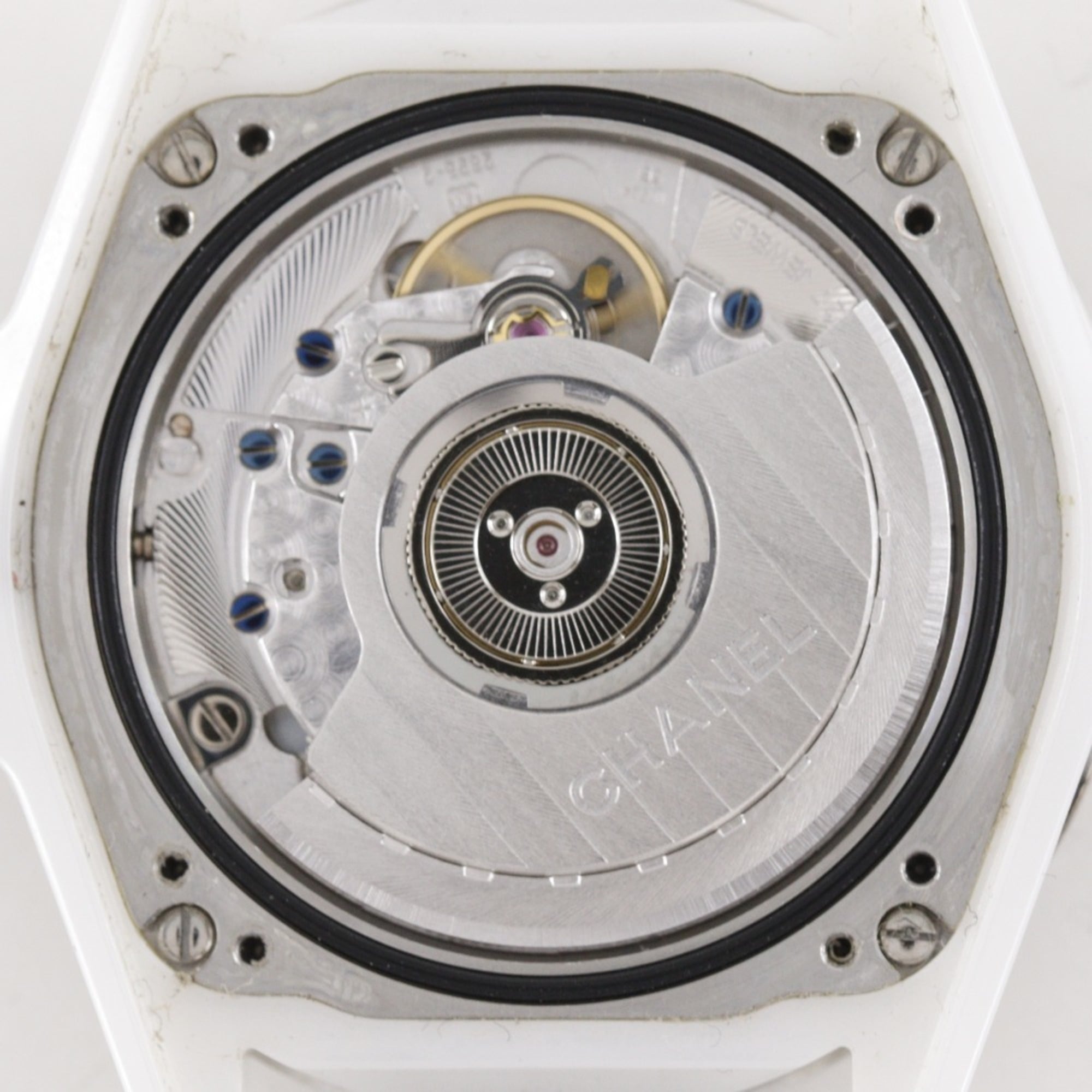 Montre CHANEL J12, 11 diamants, Cal. 2895-2, H4345, céramique Blanc, mouvement Automatique, Quelques Secondes, cadran, J12, garçon