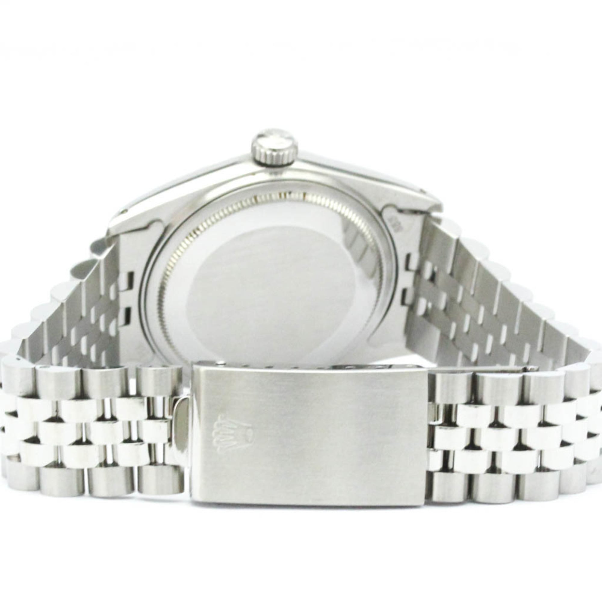 ROLEX Datejust 18K White Gold Steel Automatic Mens Watch 16014 Polished