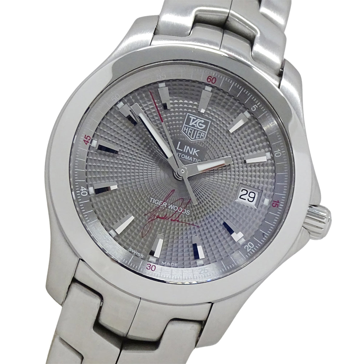 TAG Heuer Link WJF2113 WJF2113 BA0570 Gray Dial 39mm Watch