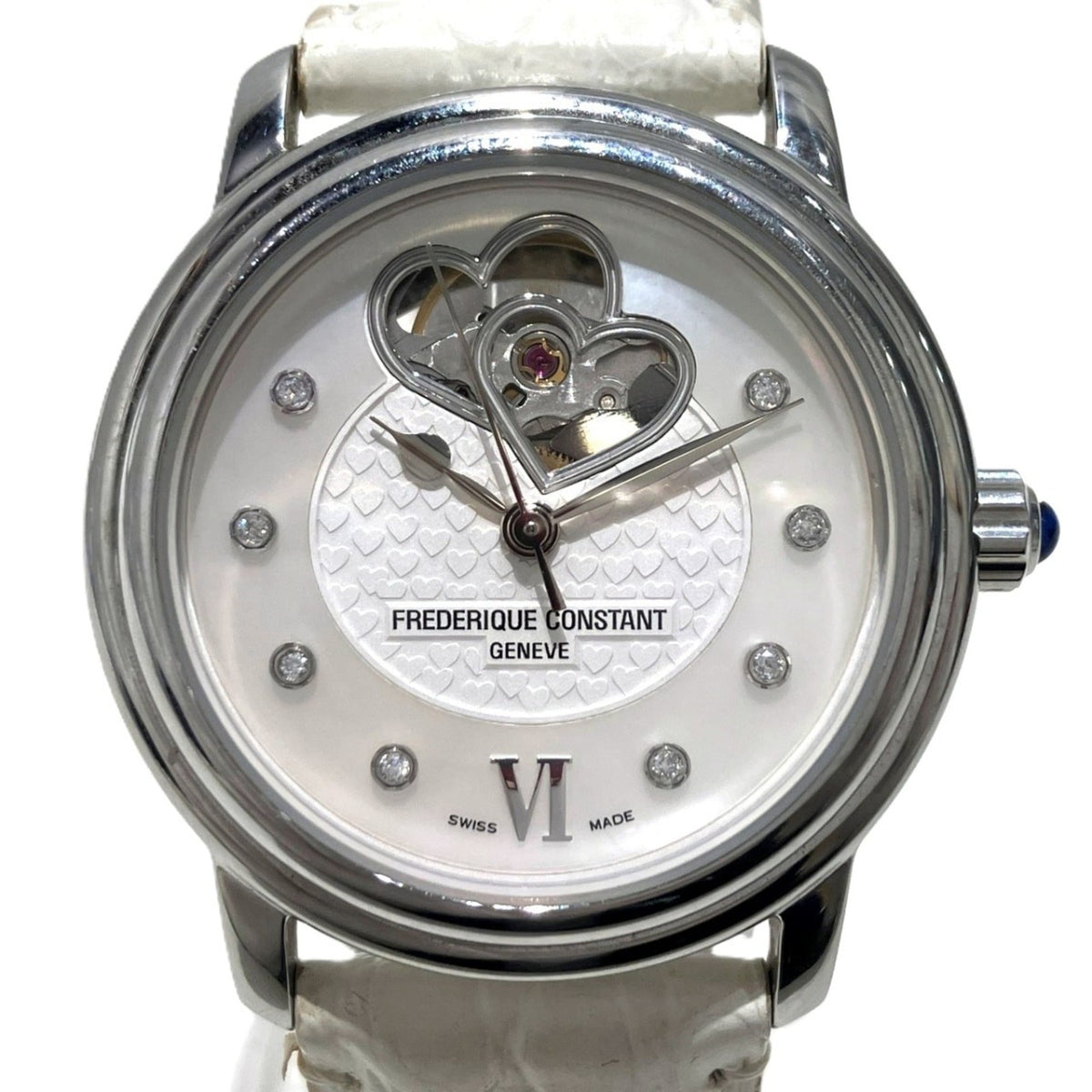 Frederique Constant Classic Heartbeat FC-303/310X2P4/5/6 Weiß Gehäuse Zifferblatt 34 mm Uhr