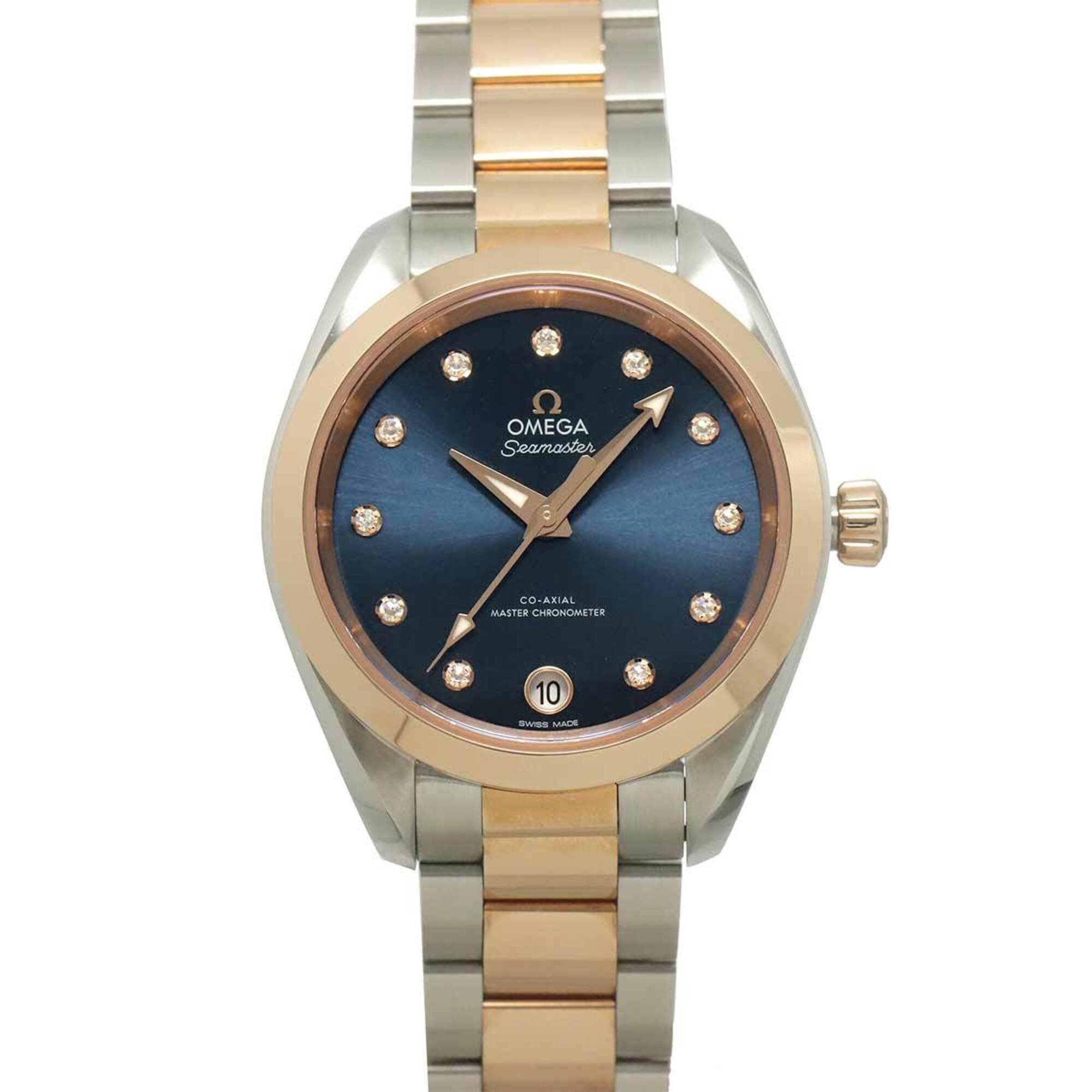 Omega Seamaster 220 20 34 20 53 001 Blue Dial 34mm Watch