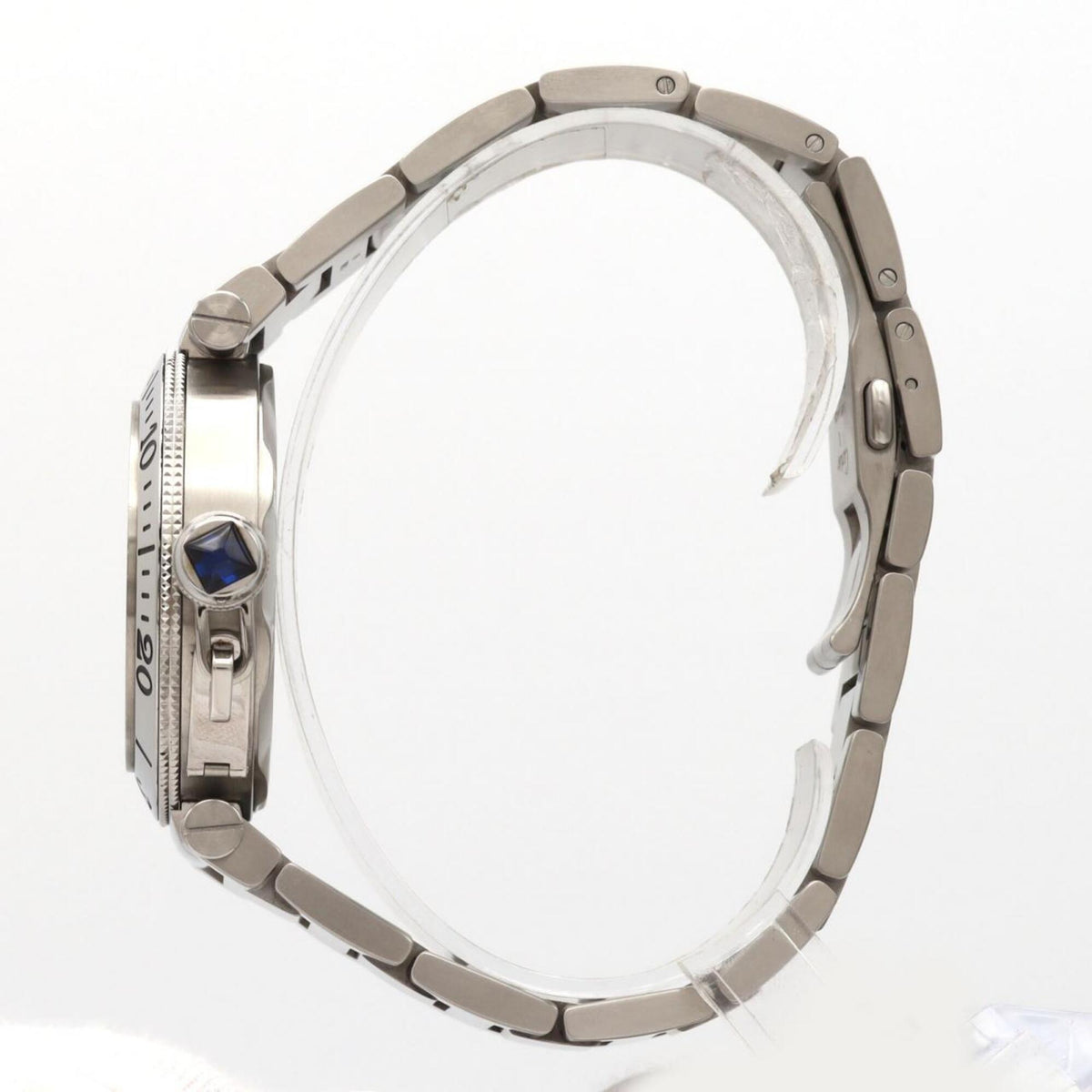 Cartier Pasha Seatimer W31080M7 Silver Dial 40mm Watch