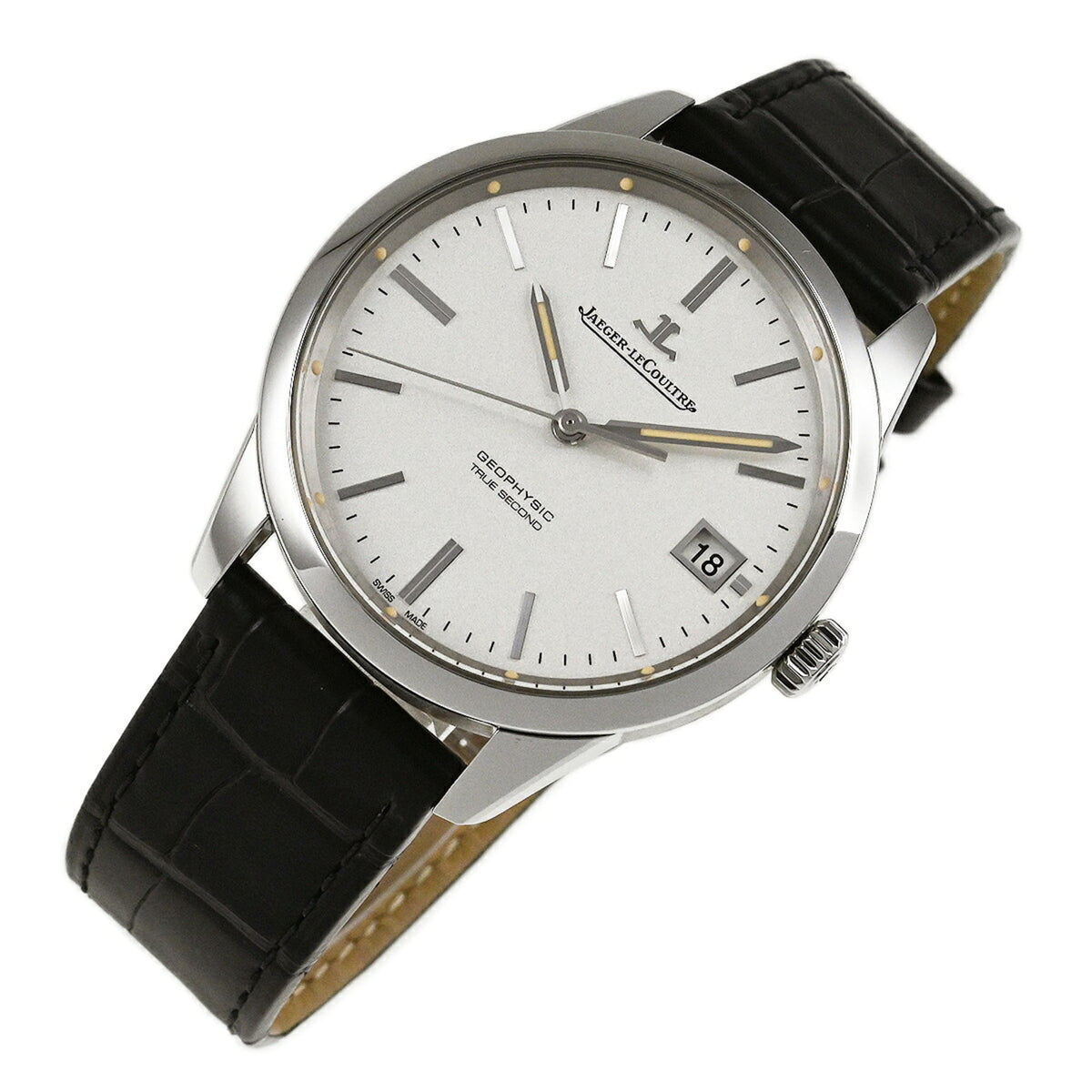 Jaeger LeCoultre Geophysic True Seconds Q8018420 Silver Dial 40mm Watch