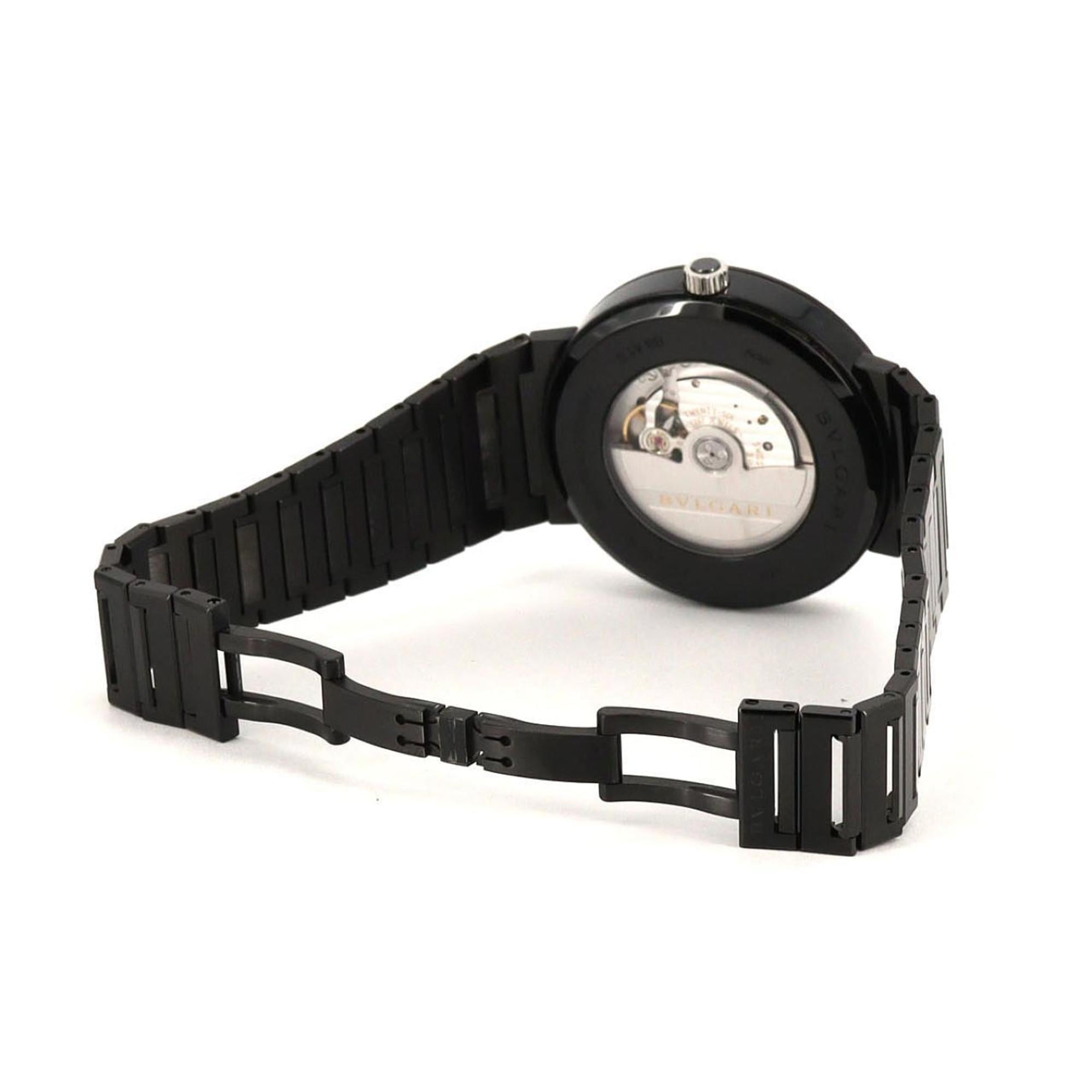 Bvlgari DLC BB41S 103540 roestvrijstalen automatisch horloge