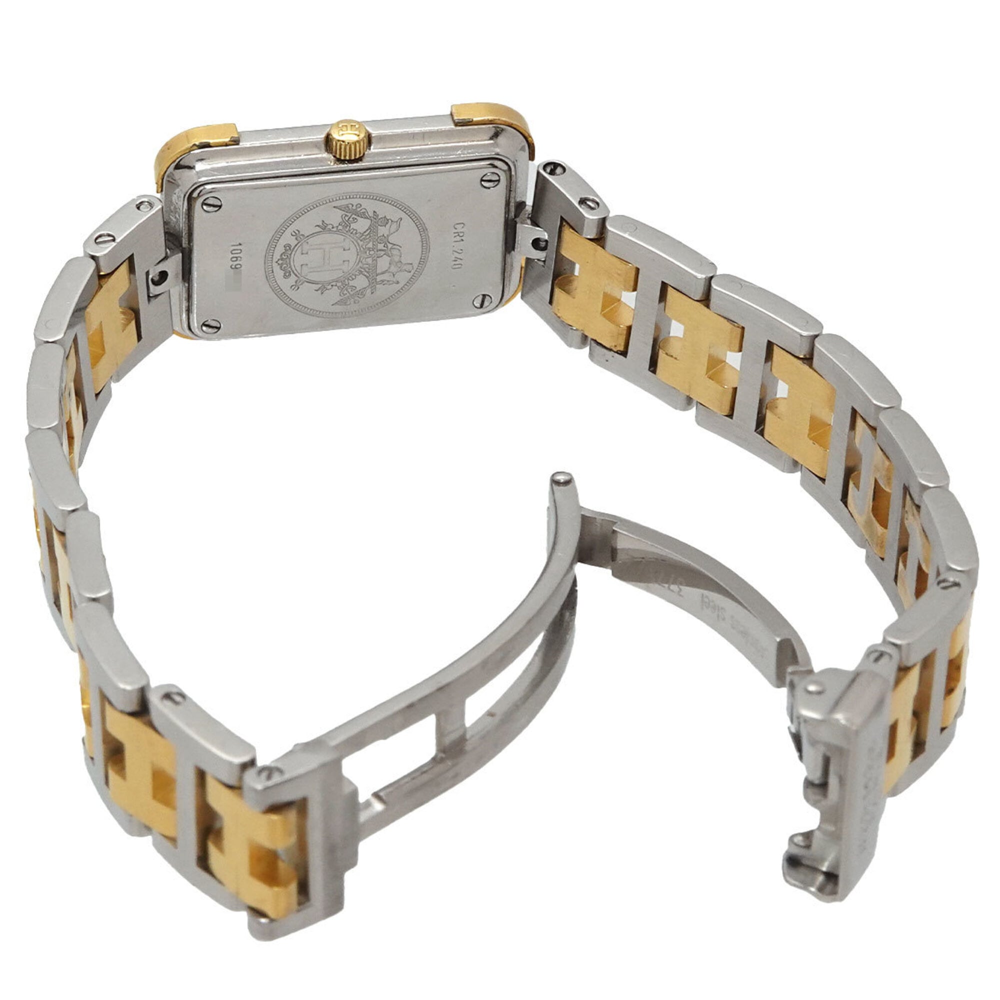 Hermes Croisiere Combination CR1 240 Wo Gold Quartz