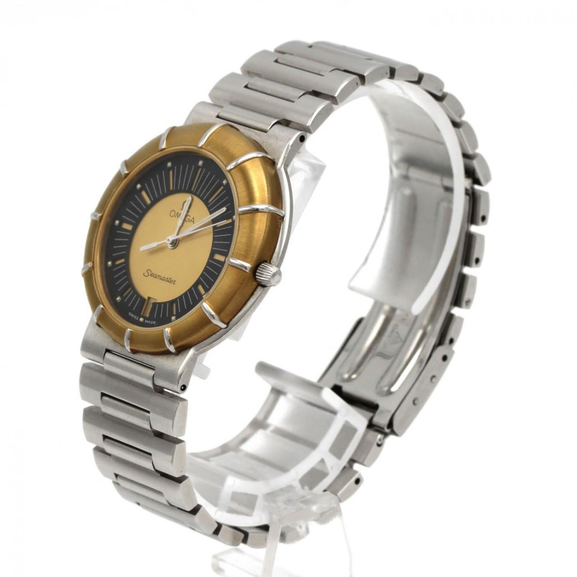 Omega Seamaster Dynamic Black, Gold Dial 34mm Watch