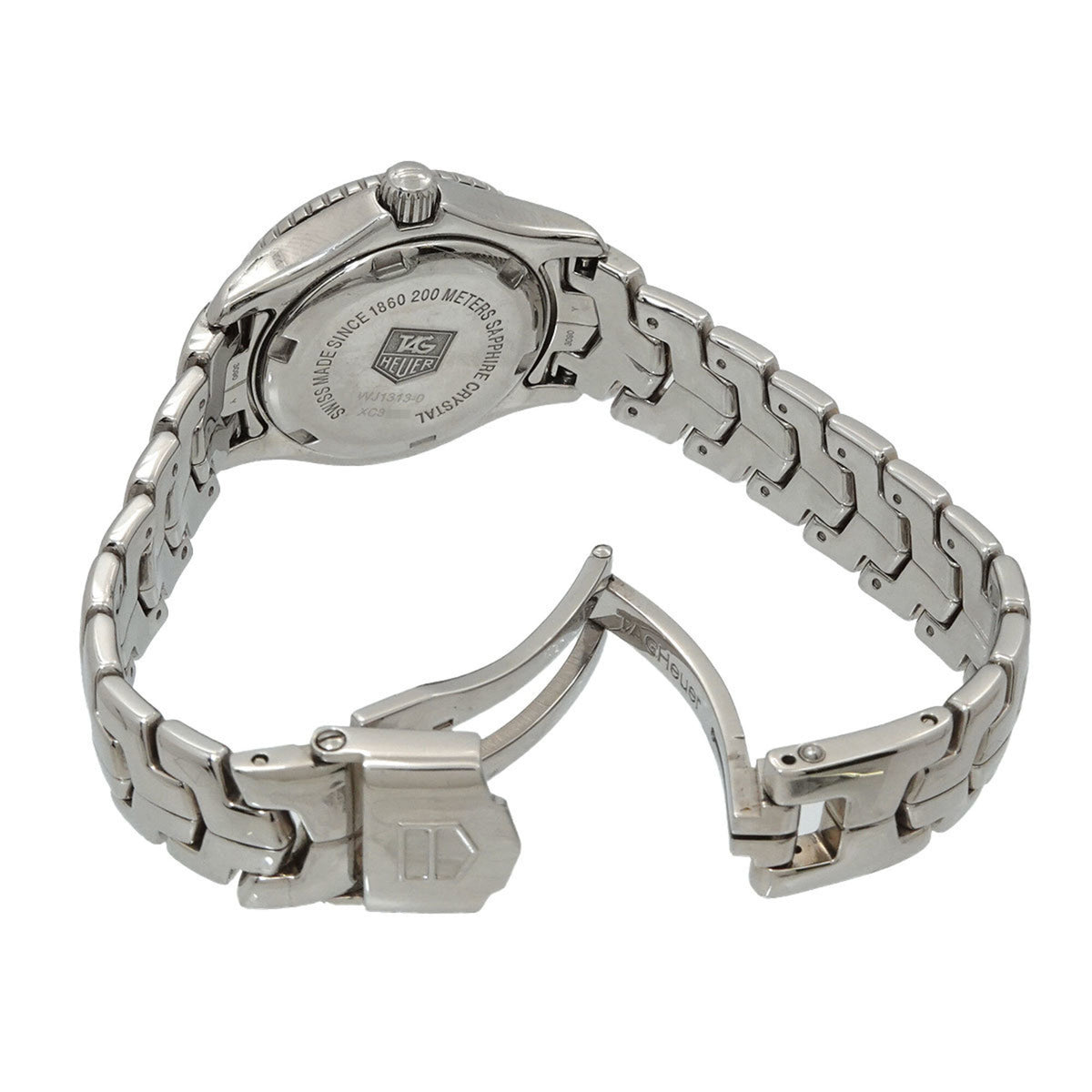 TAG Heuer Link WJ1313-0 Weiß Zifferblatt in Muscheloptik, 27 mm Uhr