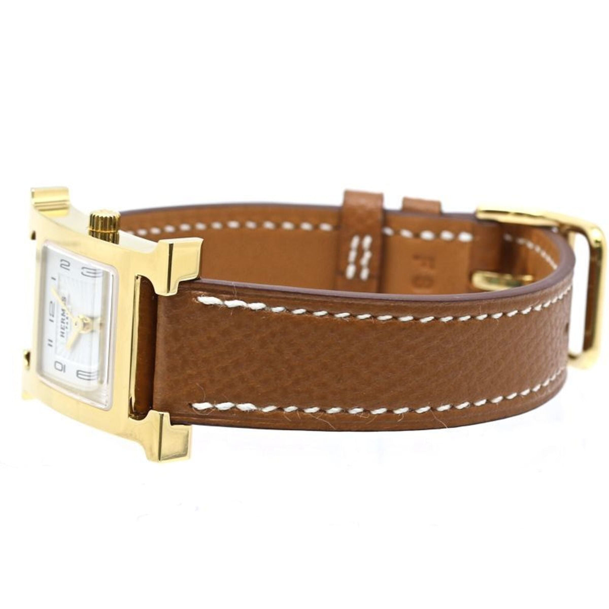 Hermes H- HH1.201.131/UGO W036732WW00 White Dial 21mm Watch