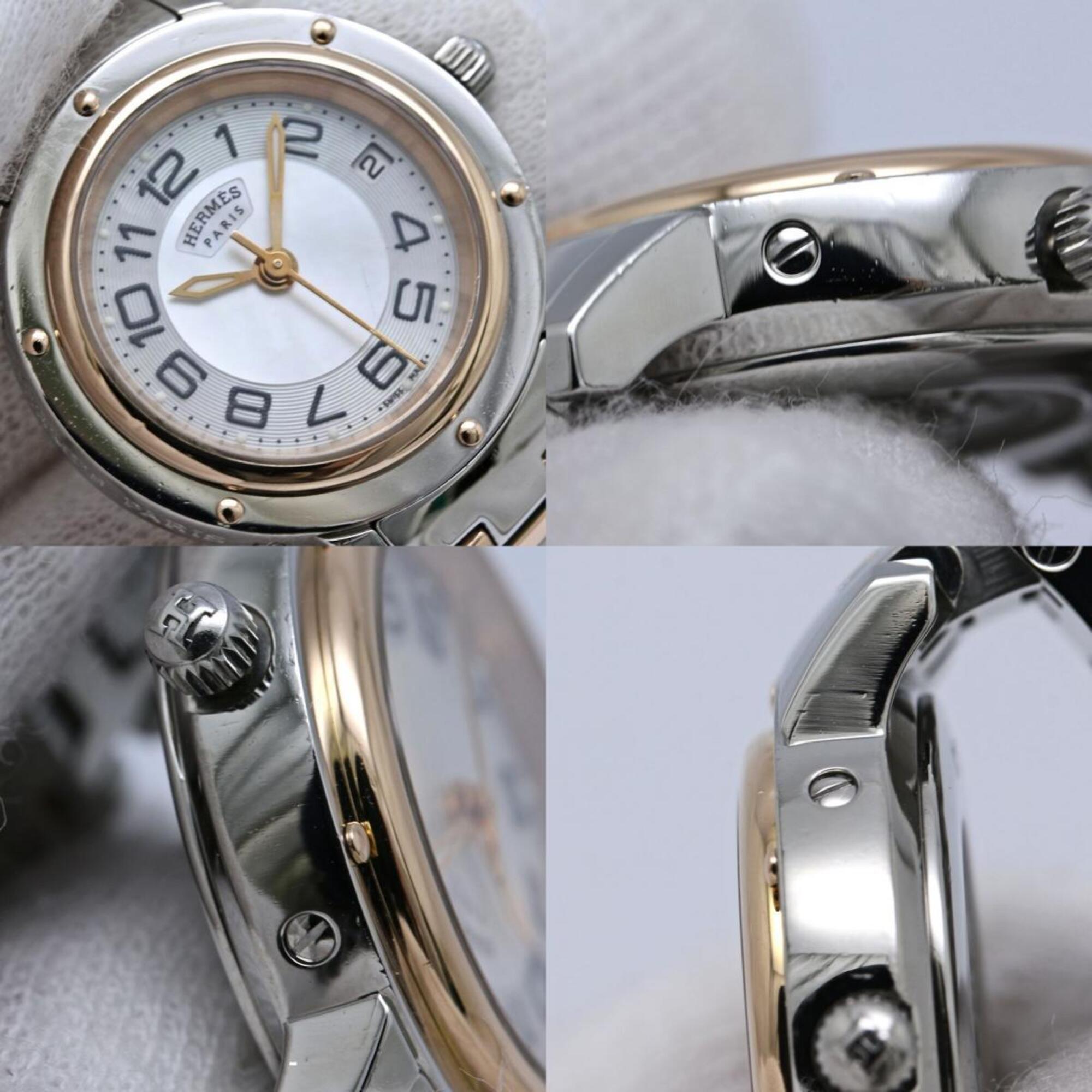 Hermes Clipper CP1.221.212/4970 035321WW00 White Dial 24mm Watch