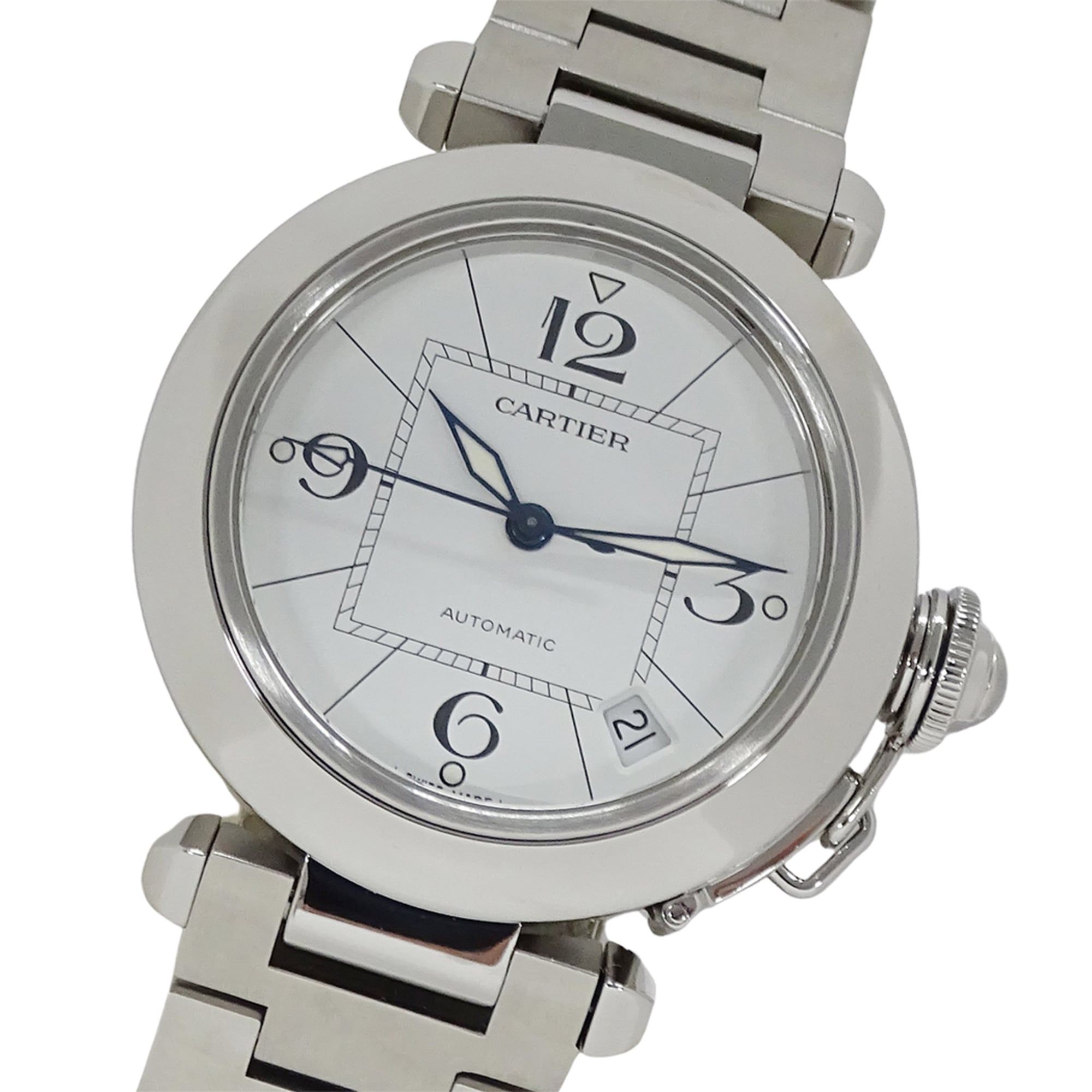 Cartier Pasha W31074M7 White Dial 35mm Watch