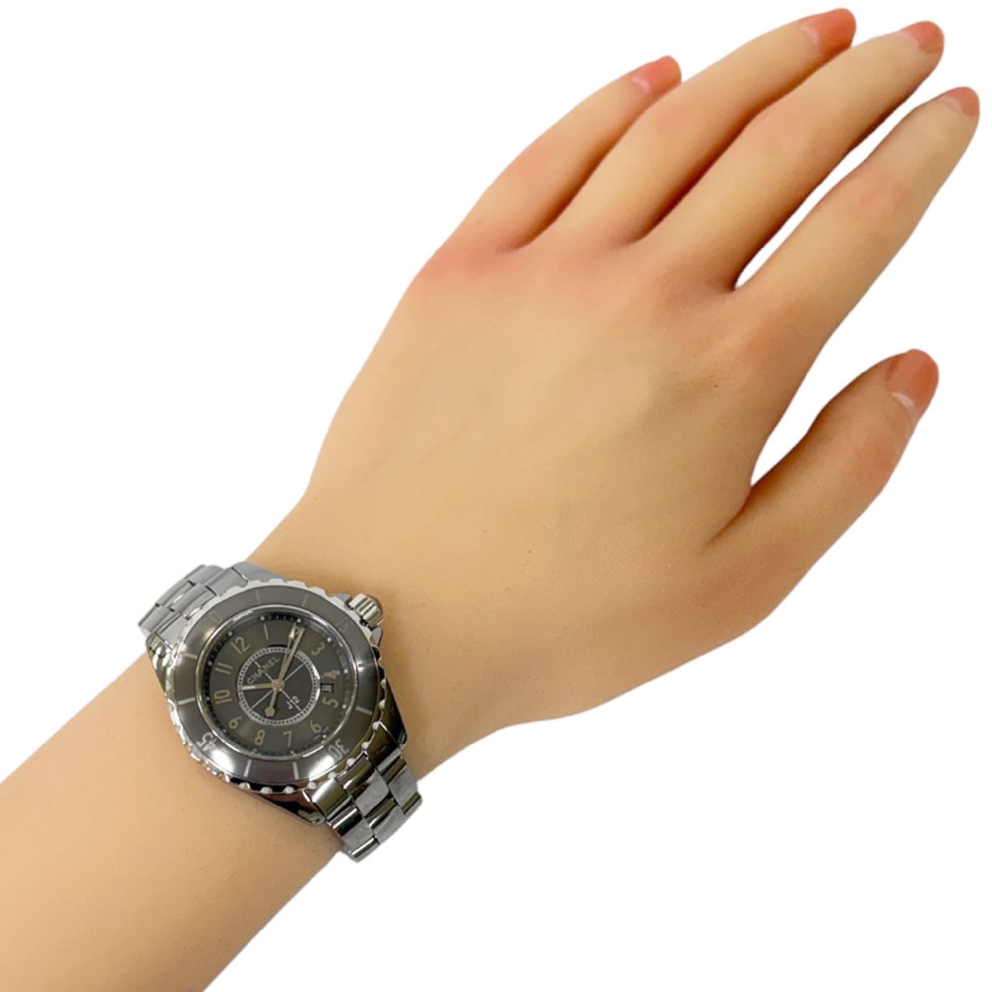 Chanel J12 H2978 Grey Dial 34mm Watch