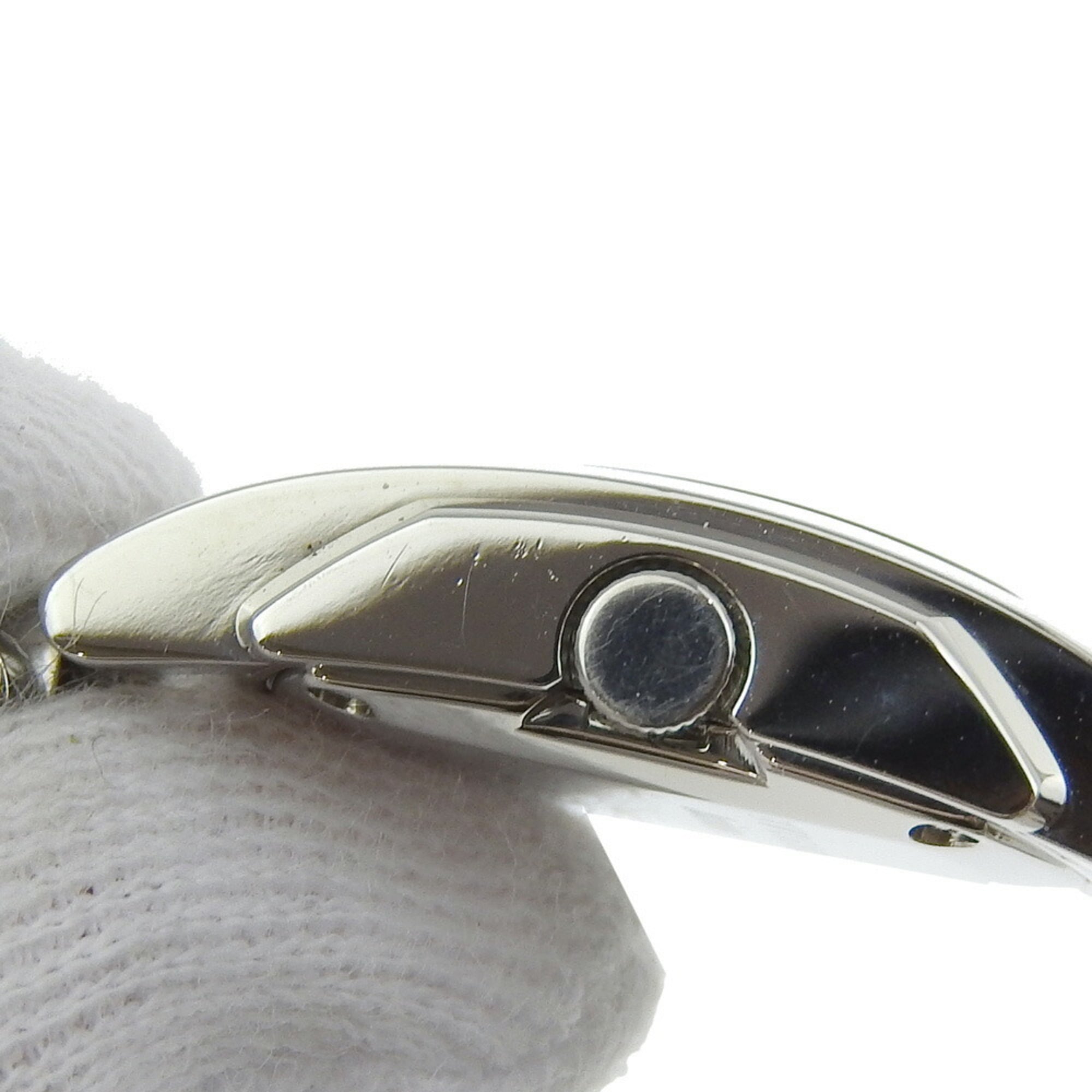 BVLGARI Assioma Uhr AA26S Edelstahl Quarz Analoganzeige Schwarz Zifferblatt Damenuhr
