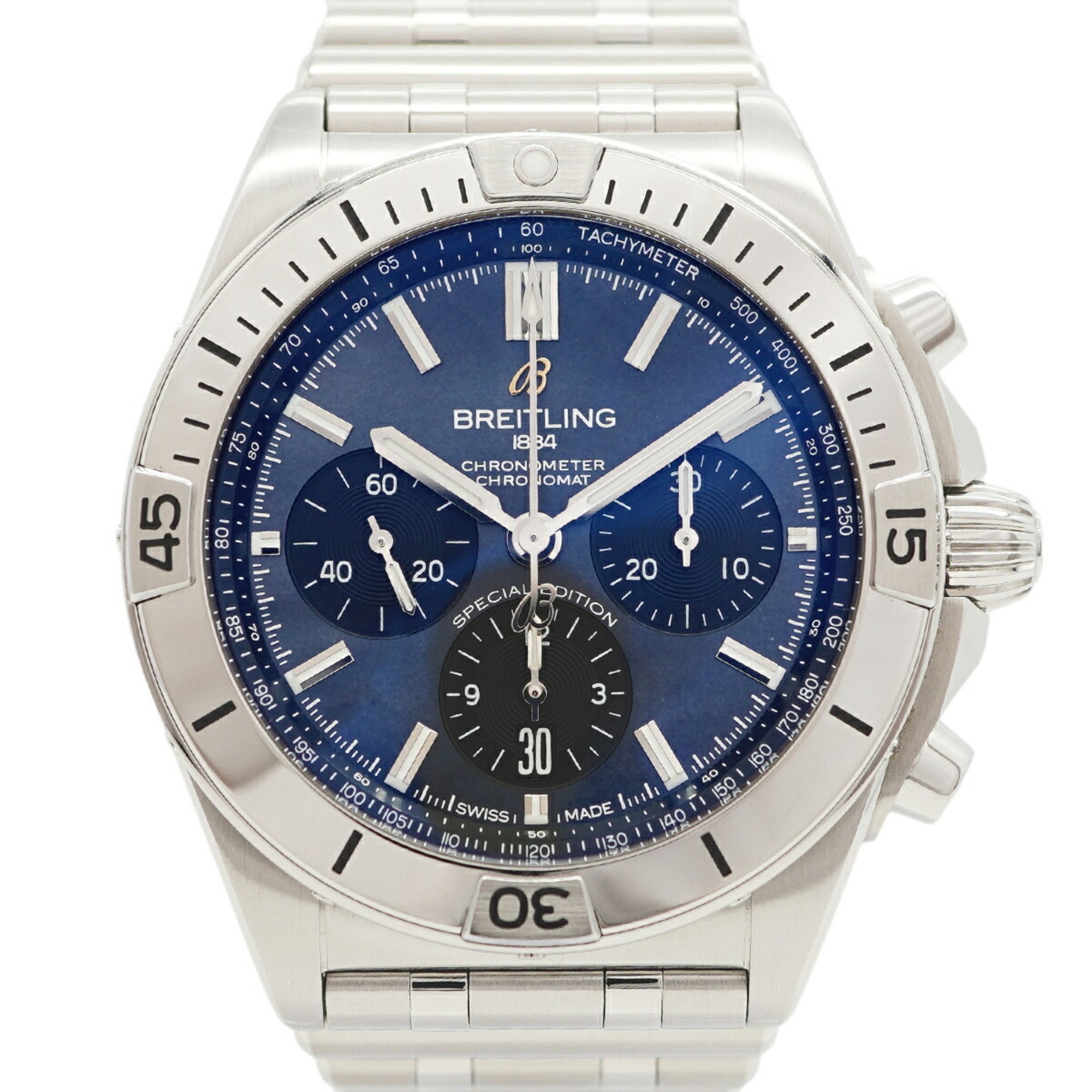 Breitling Chronomat Japan Edition AB0134 AB0134101B3A1 Black Dial Men's Watch