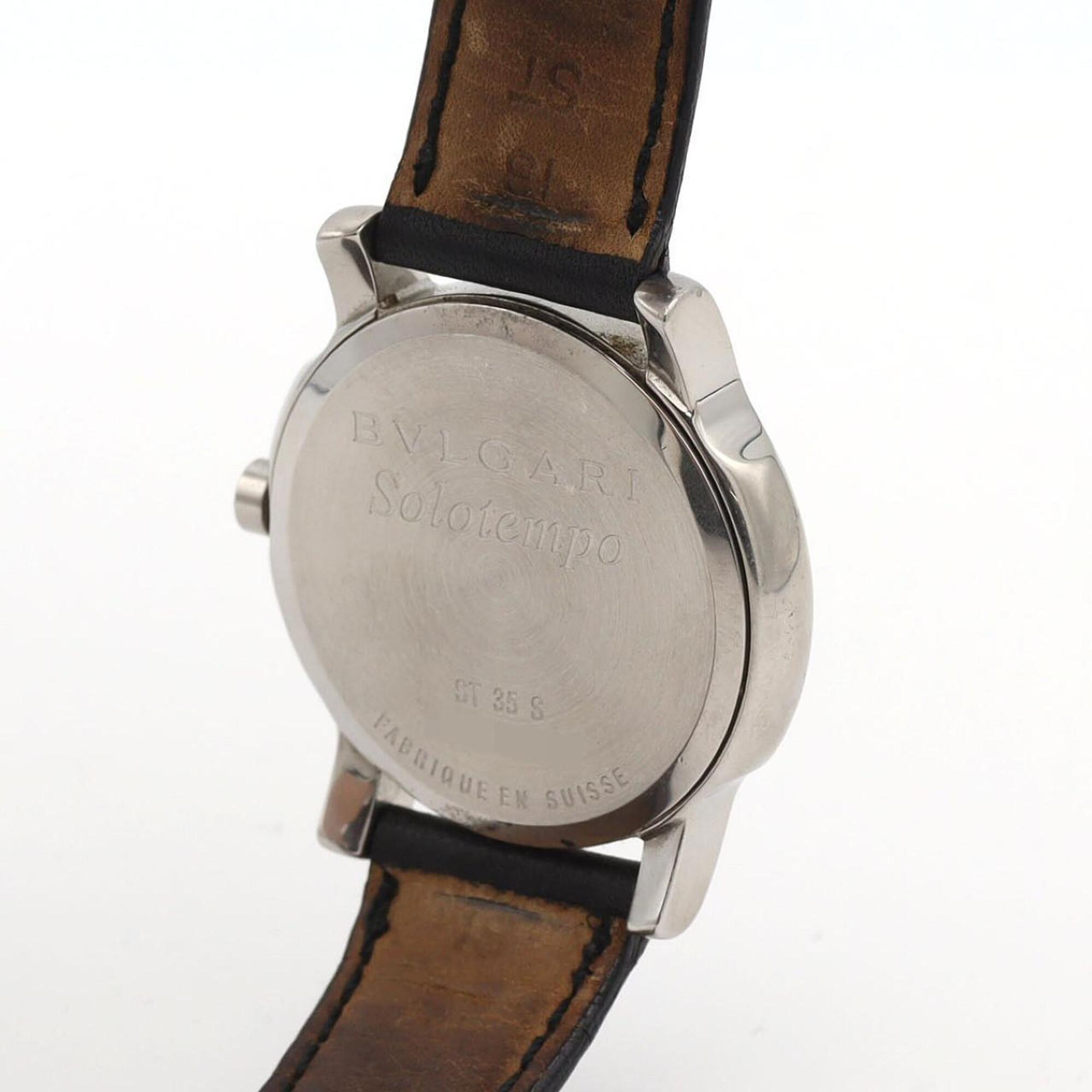 Bvlgari Bulgari Solotempo ST35S/ST35SLD Black Dial 35mm Watch
