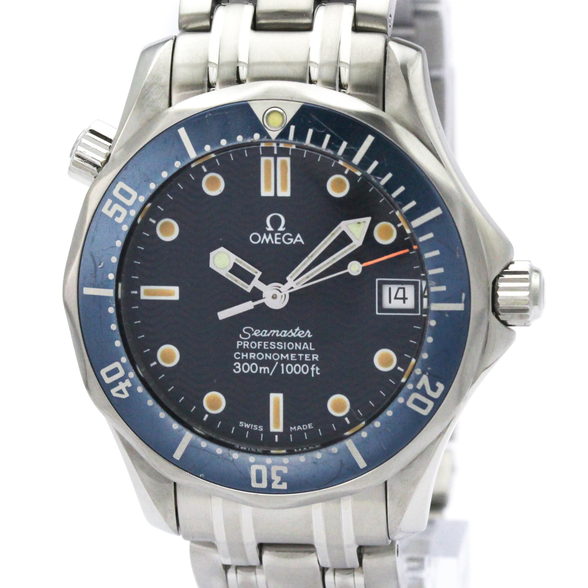 OMEGA Seamaster Professional 300M Mid Steel Size Watch 2551.80 Polished