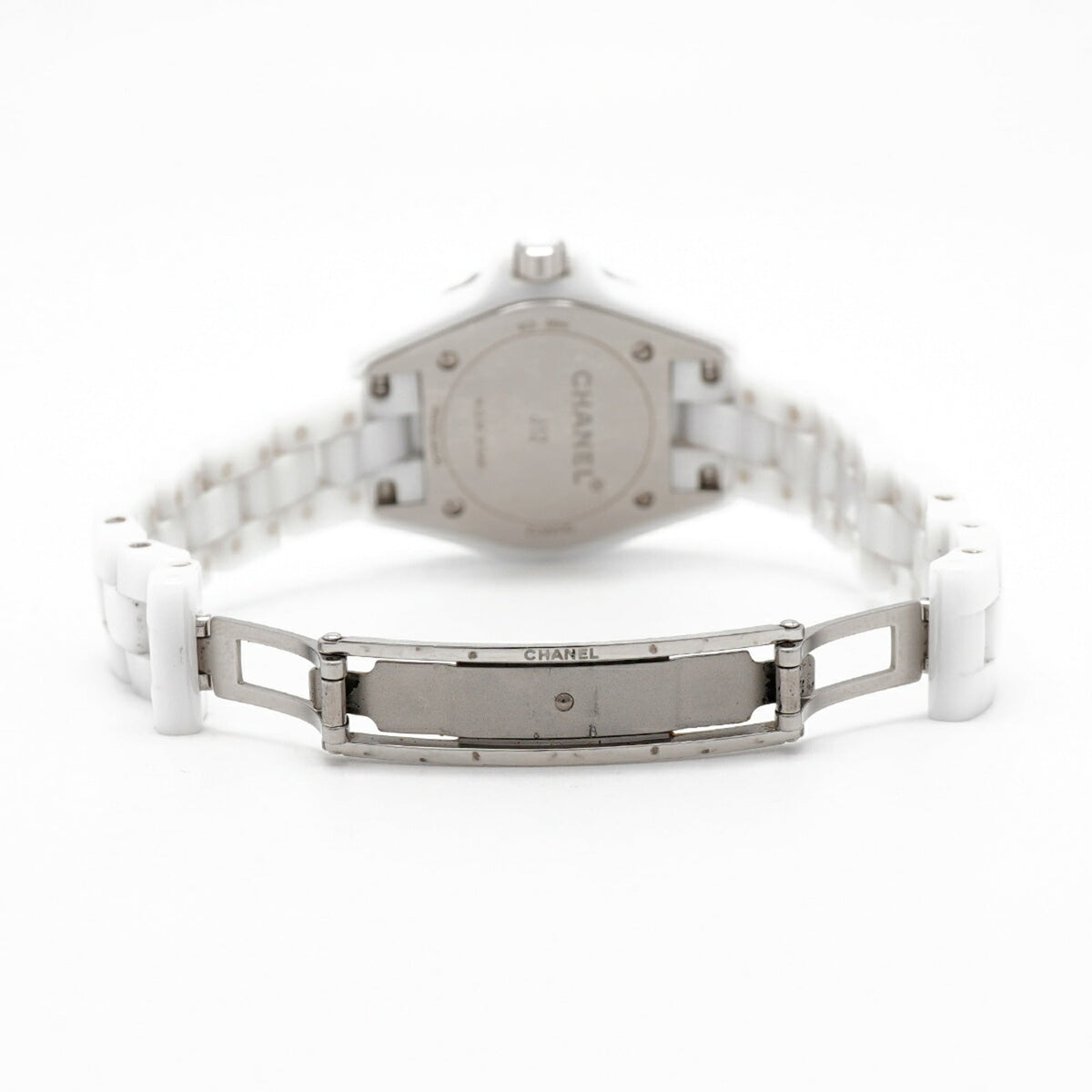 Chanel J12 8P Diamond H2570 White Dial 28mm Watch