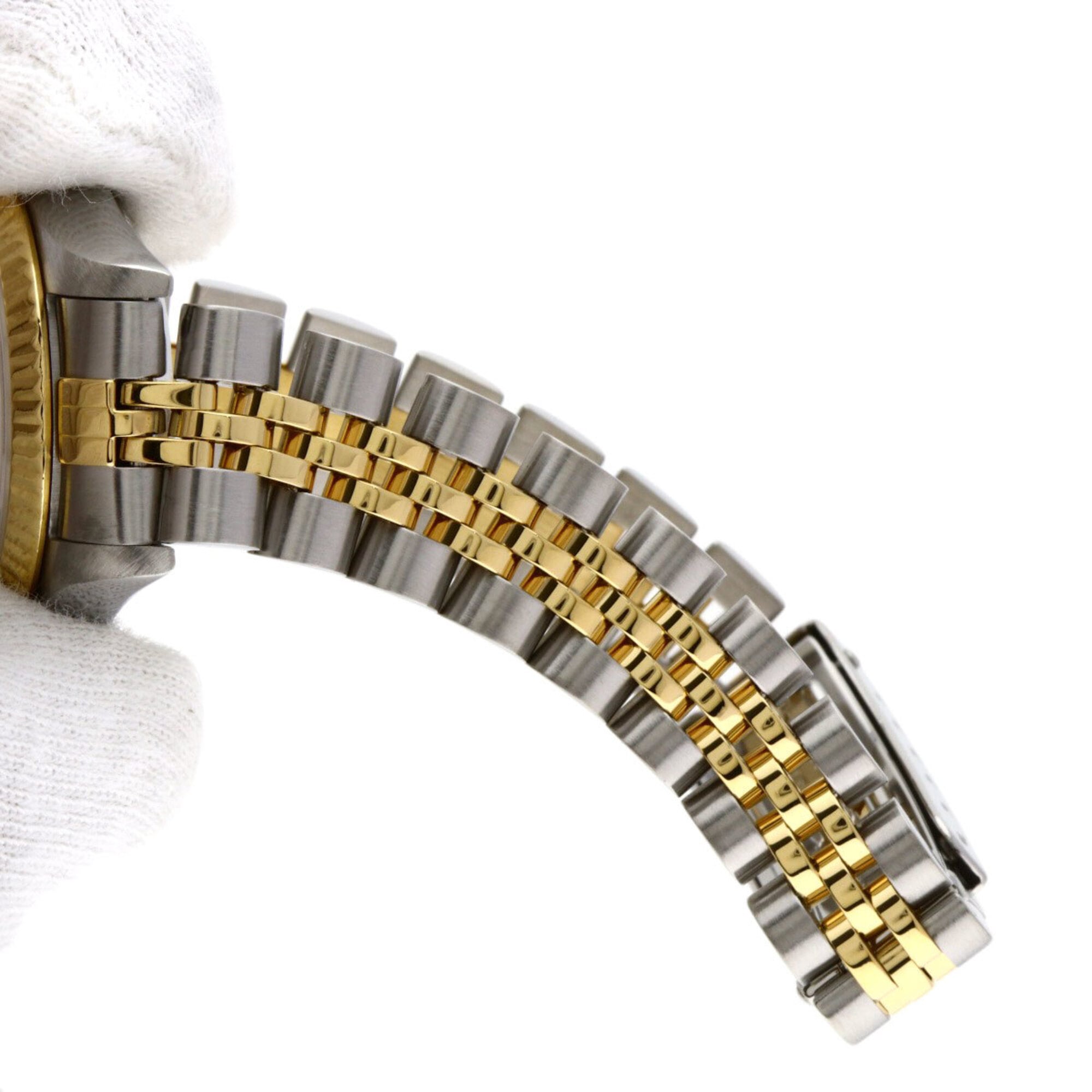 Rolex 69173G Datejust 10P Diamant-Uhr mit blauem Farbverlauf aus Edelstahl SSx18KYG (18KYG) für Damen