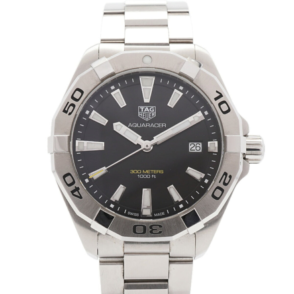 TAG Heuer Aquaracer Date WBD1110 Black Dial 41mm Watch