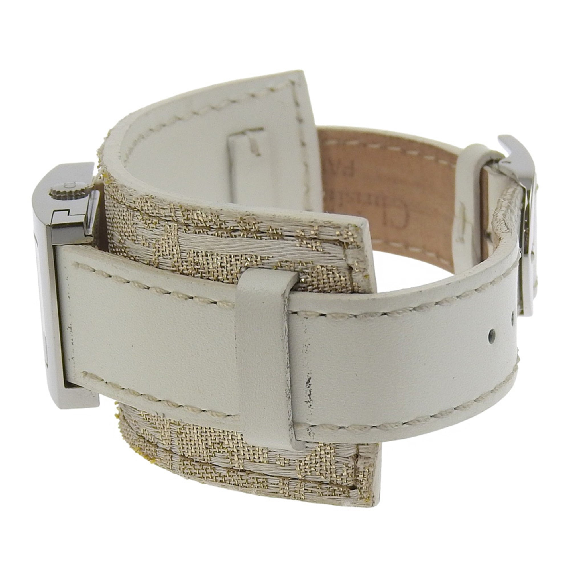 Christian Dior Maris Watch D78-109 Stainless Steel x Shimmer Leather Q