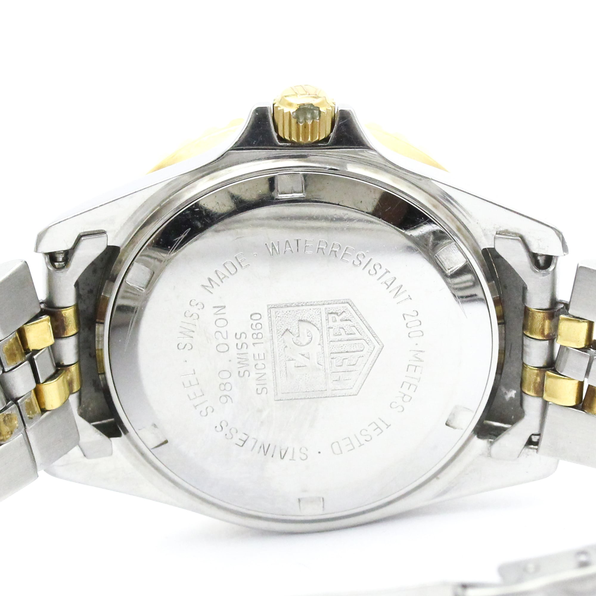 TAG HEUER 1000 Professional Gold Plated Steel Watch 980.020