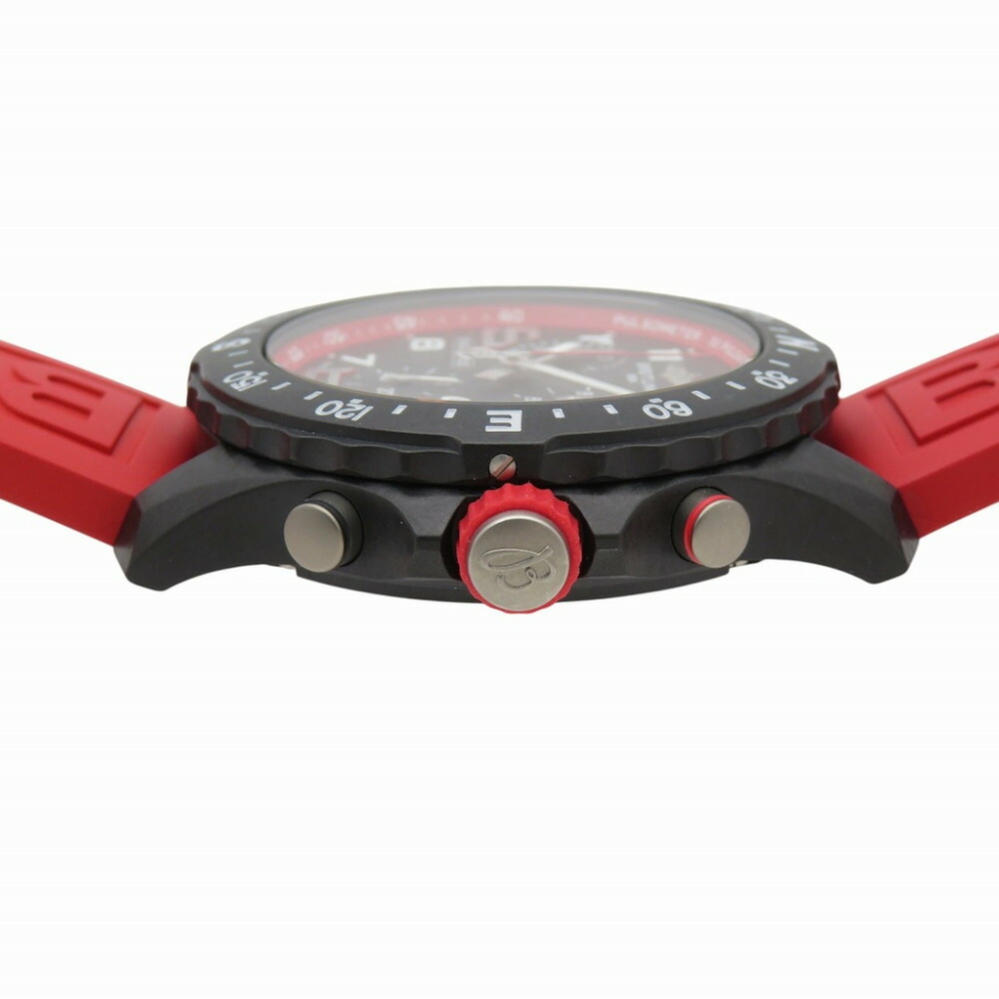 Zo goed als nieuw Breitling Endurance Pro Hiroshima Carp-samenwerkingsmodel X823101E1B1S1 quartzhorloge, Breitlight/rubber, zwarte wijzerplaat, rood, 1102BREITLING, herenhorloge
