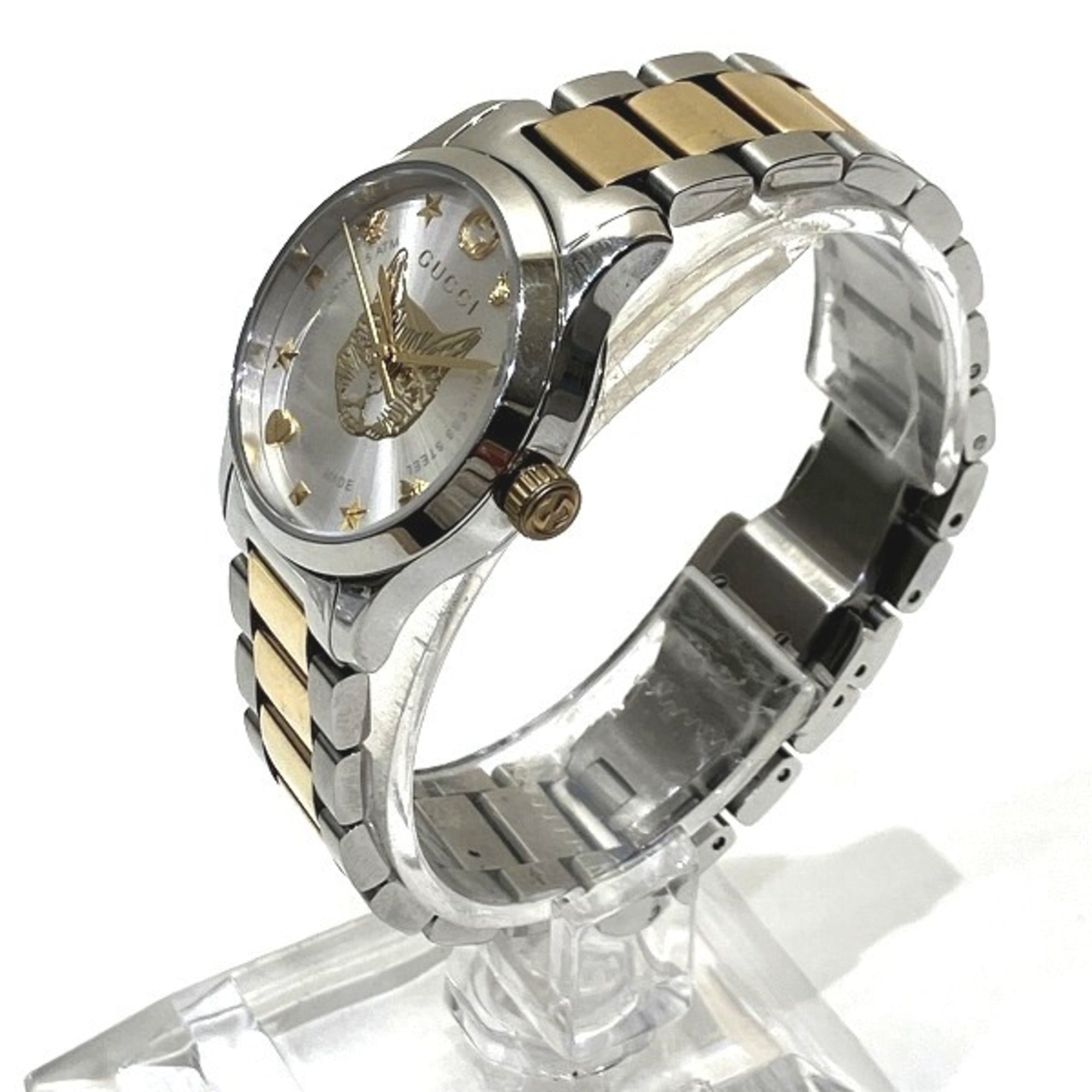 Gucci G-Timeless 126.5 Quartz Cat Head Watch for Women