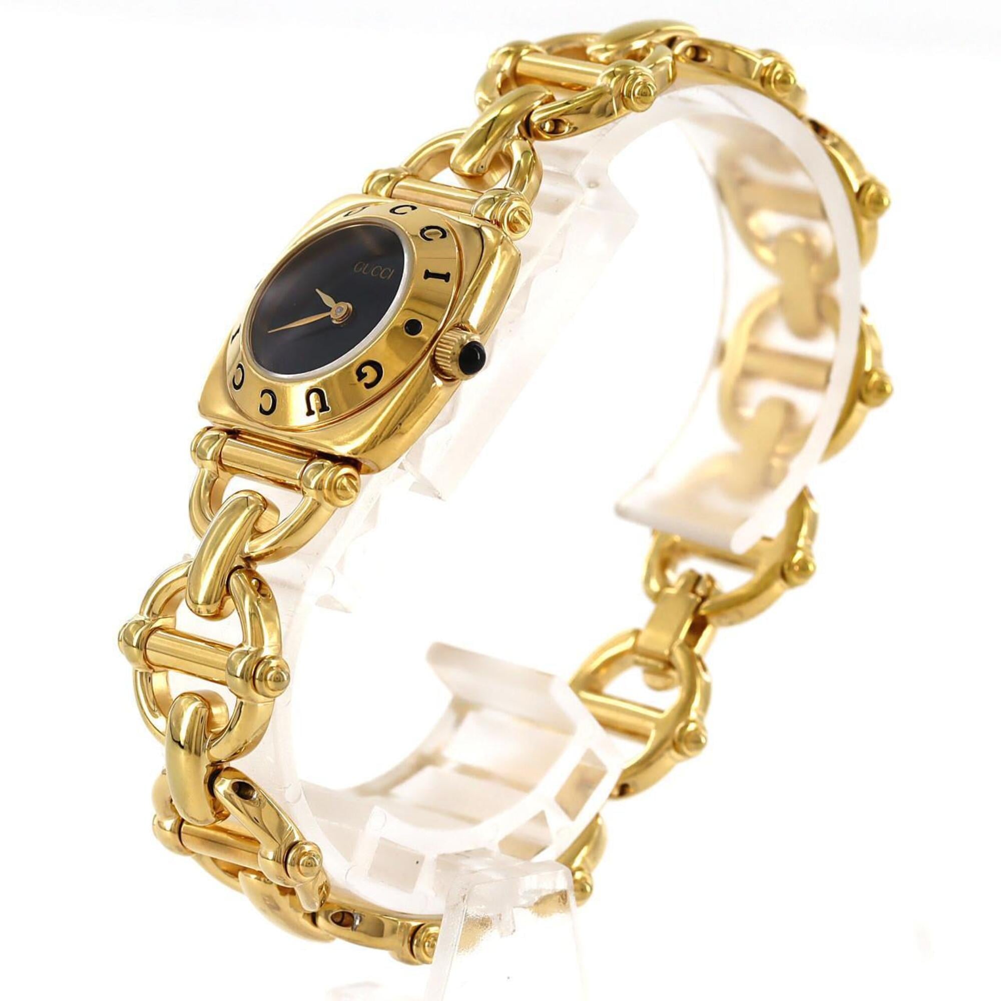 Gucci Horsebit 6400L GP Quartz Watch