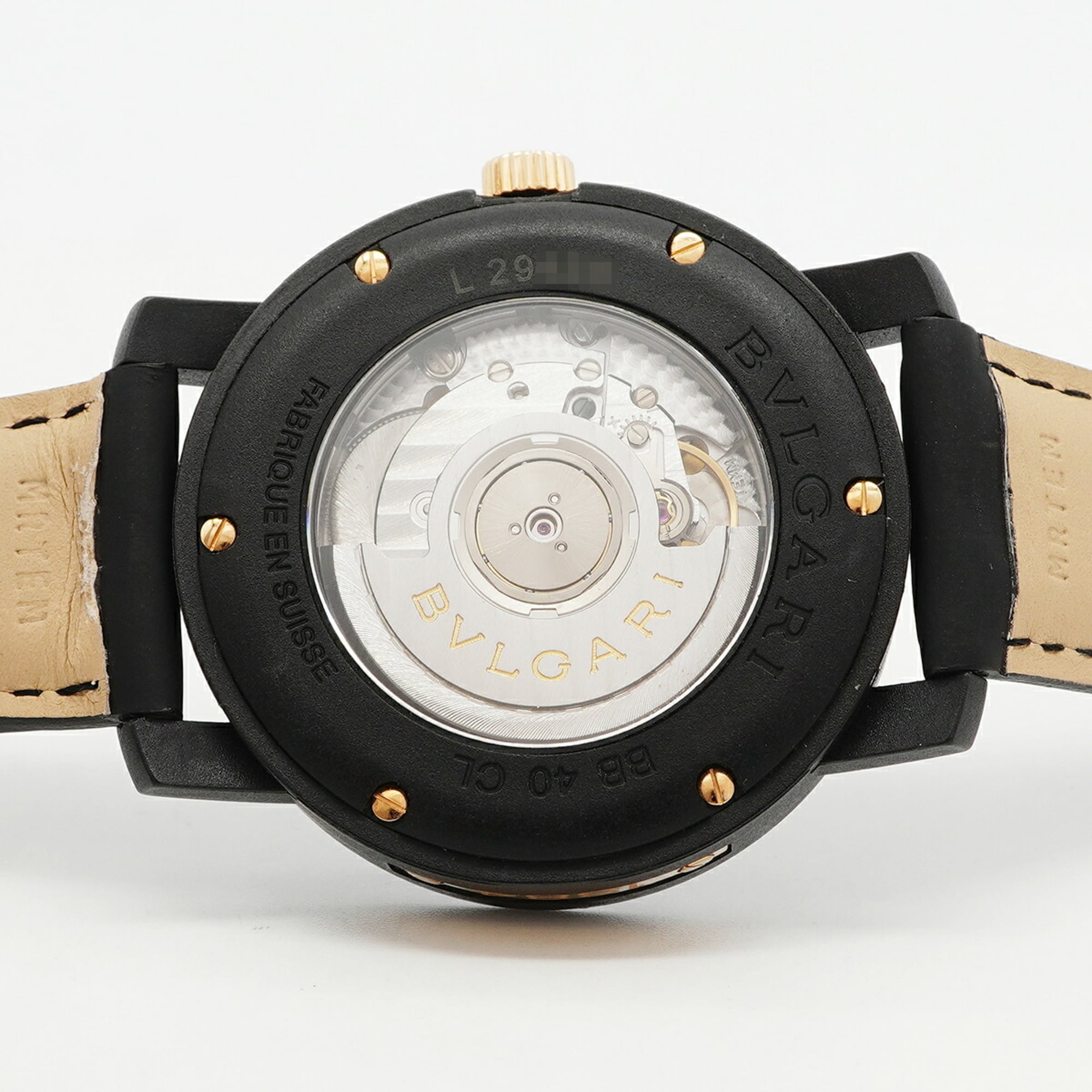 Bvlgari Carbon Gold BB40CL Black Dial