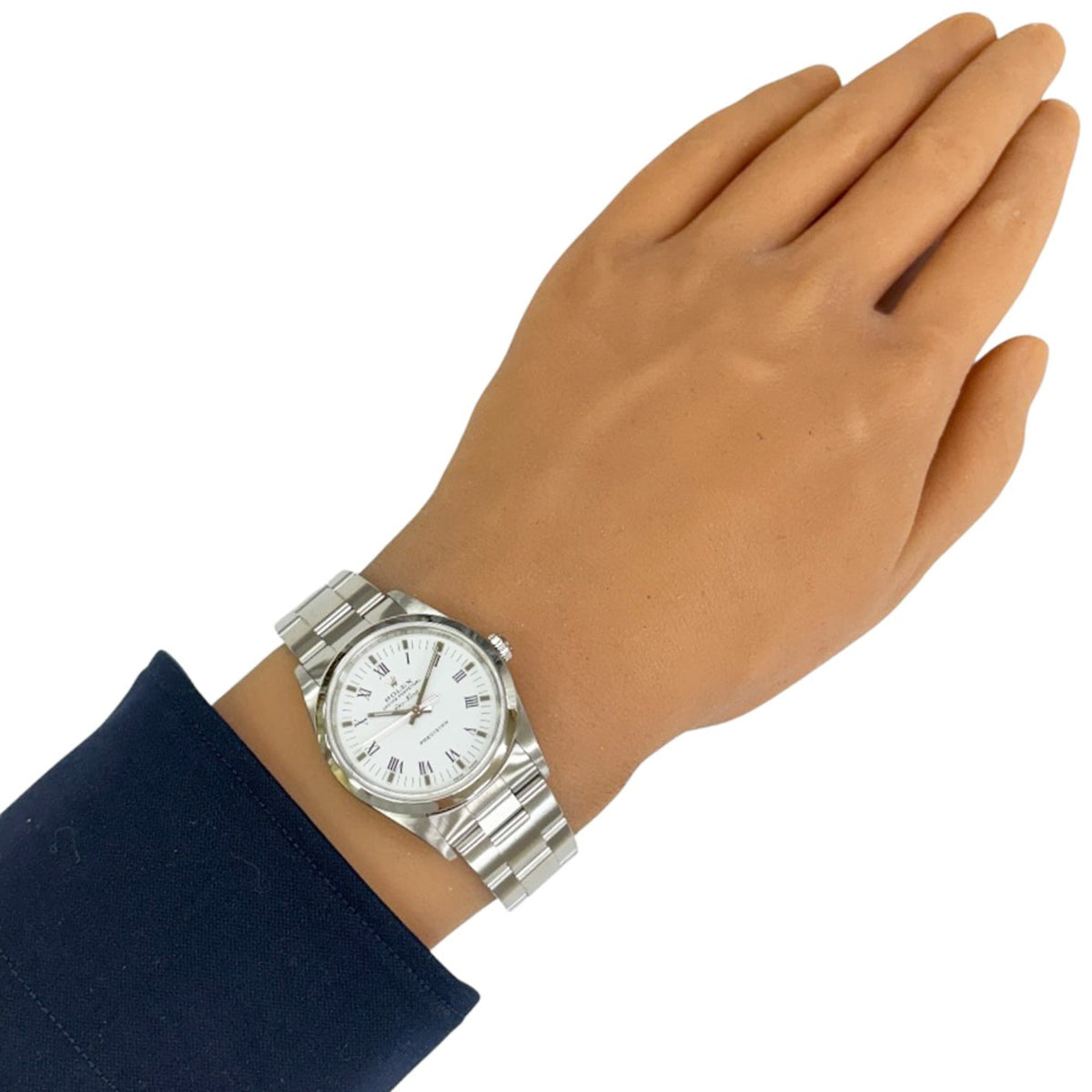 Rolex Air-King Oyster Perpetual 14000M White Dial 34mm Watch