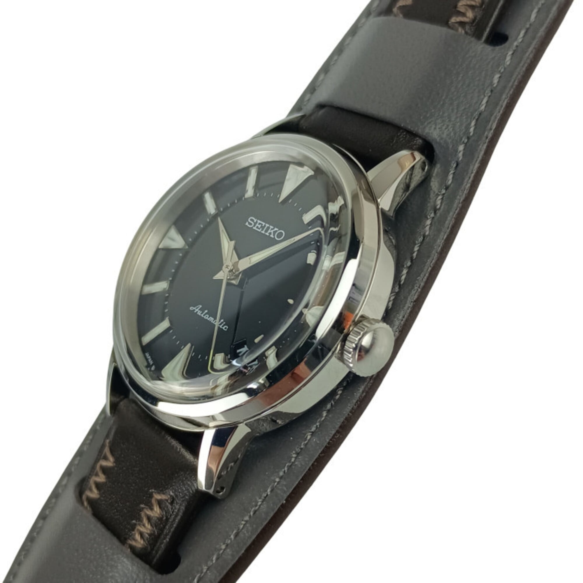 Seiko Alpinist 6L35-00E0 SJE085 Black Dial 36mm Watch