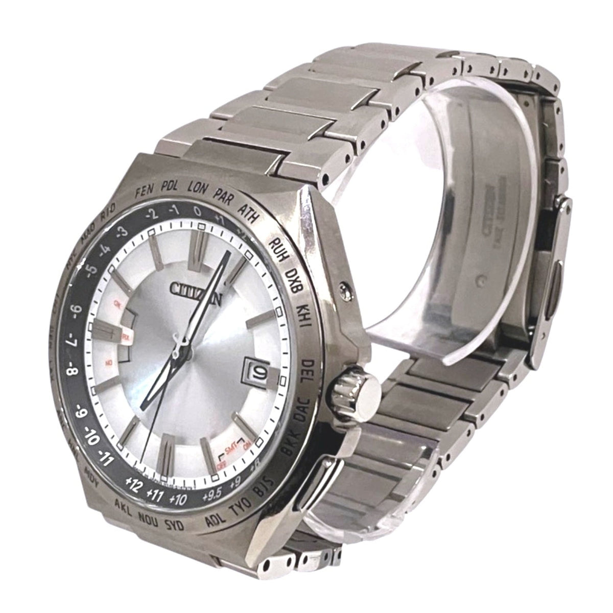 Citizen Attesa Act Line Eco-Drive CB0210-54A H145-S122601 Silver Dial 42mm Watch