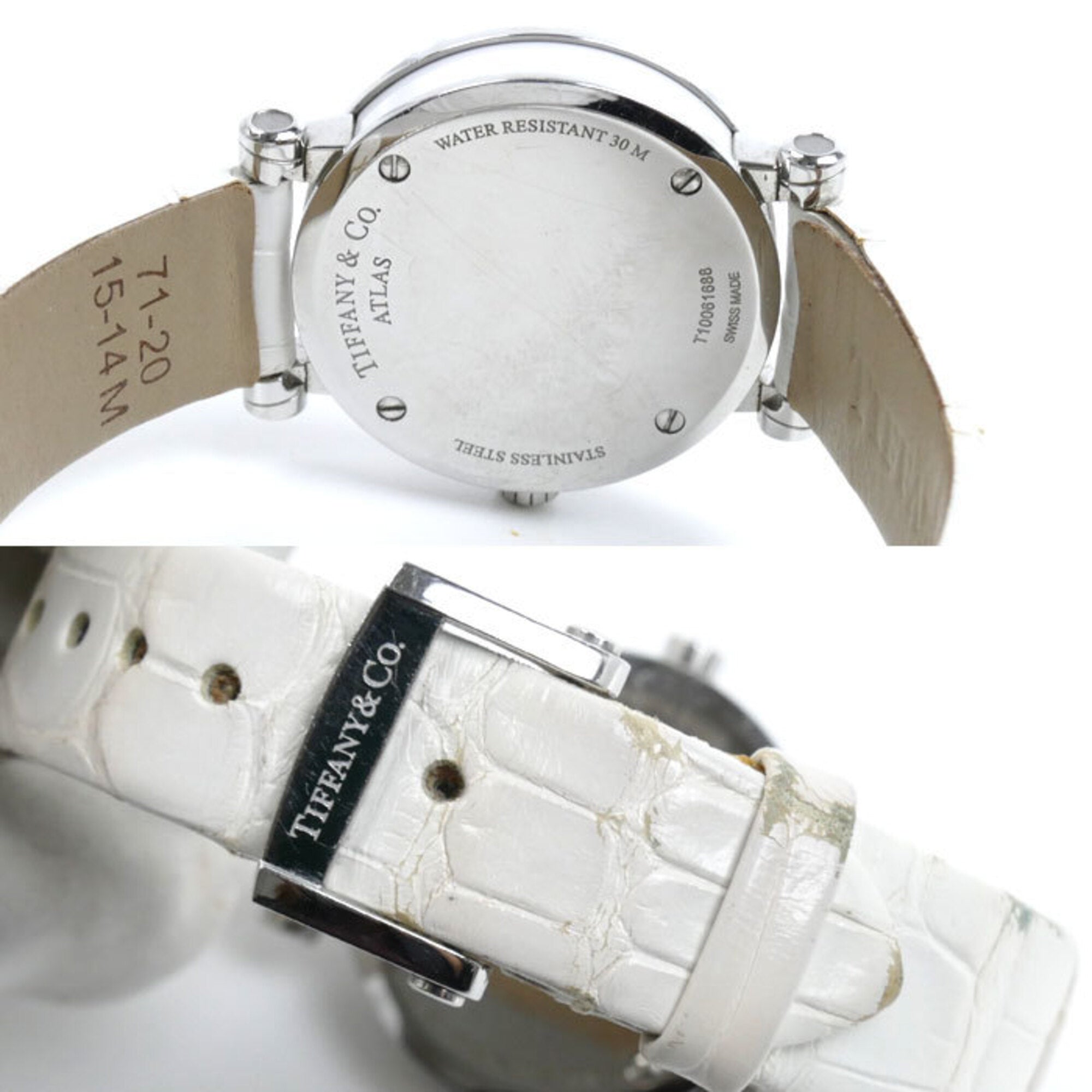 Tiffany Atlas Z1300.11.11.A20A71A White Dial 30mm Watch