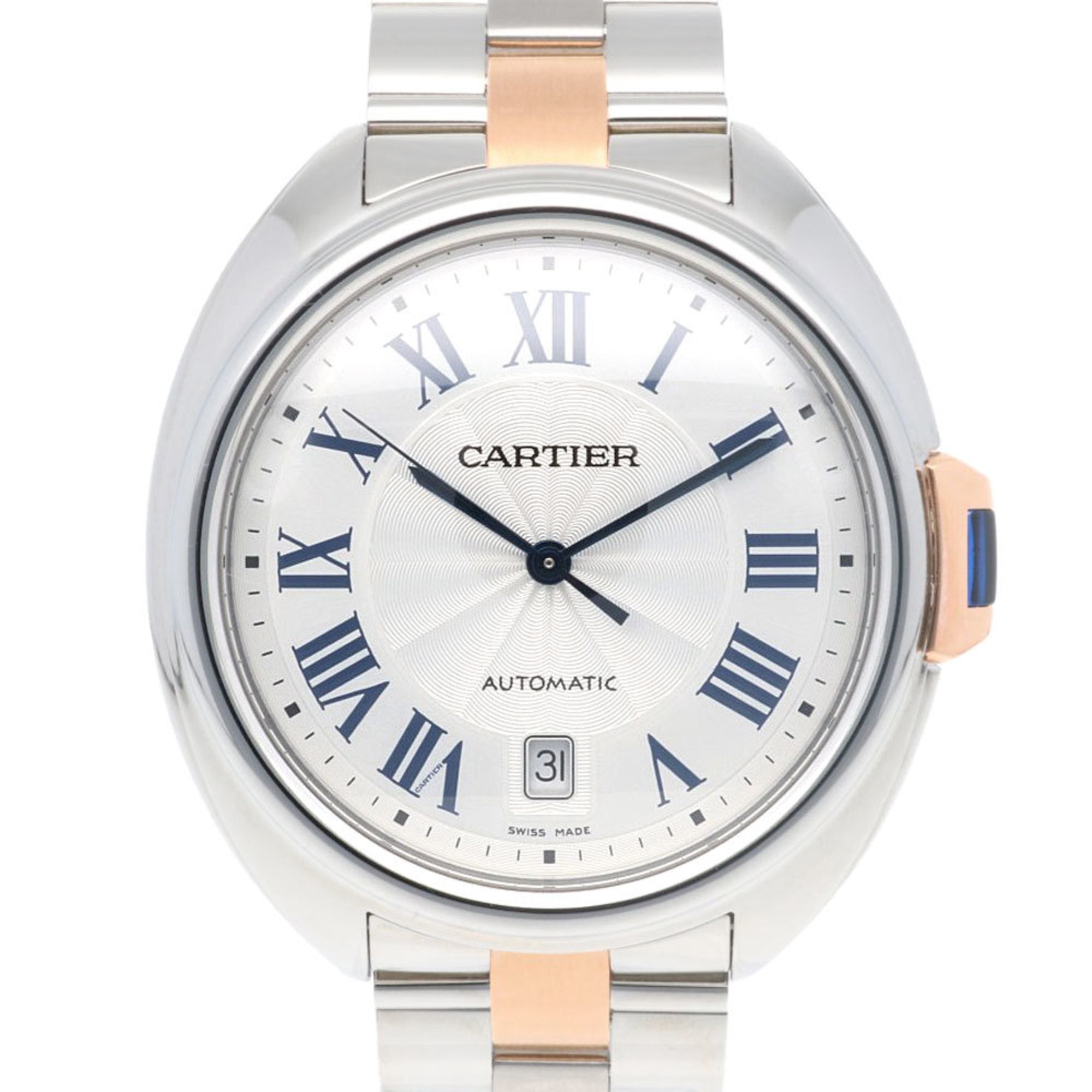 Cartier ClÃ© de Watch Stainless Steel 3850 Automatic Men's CARTIER Overhauled