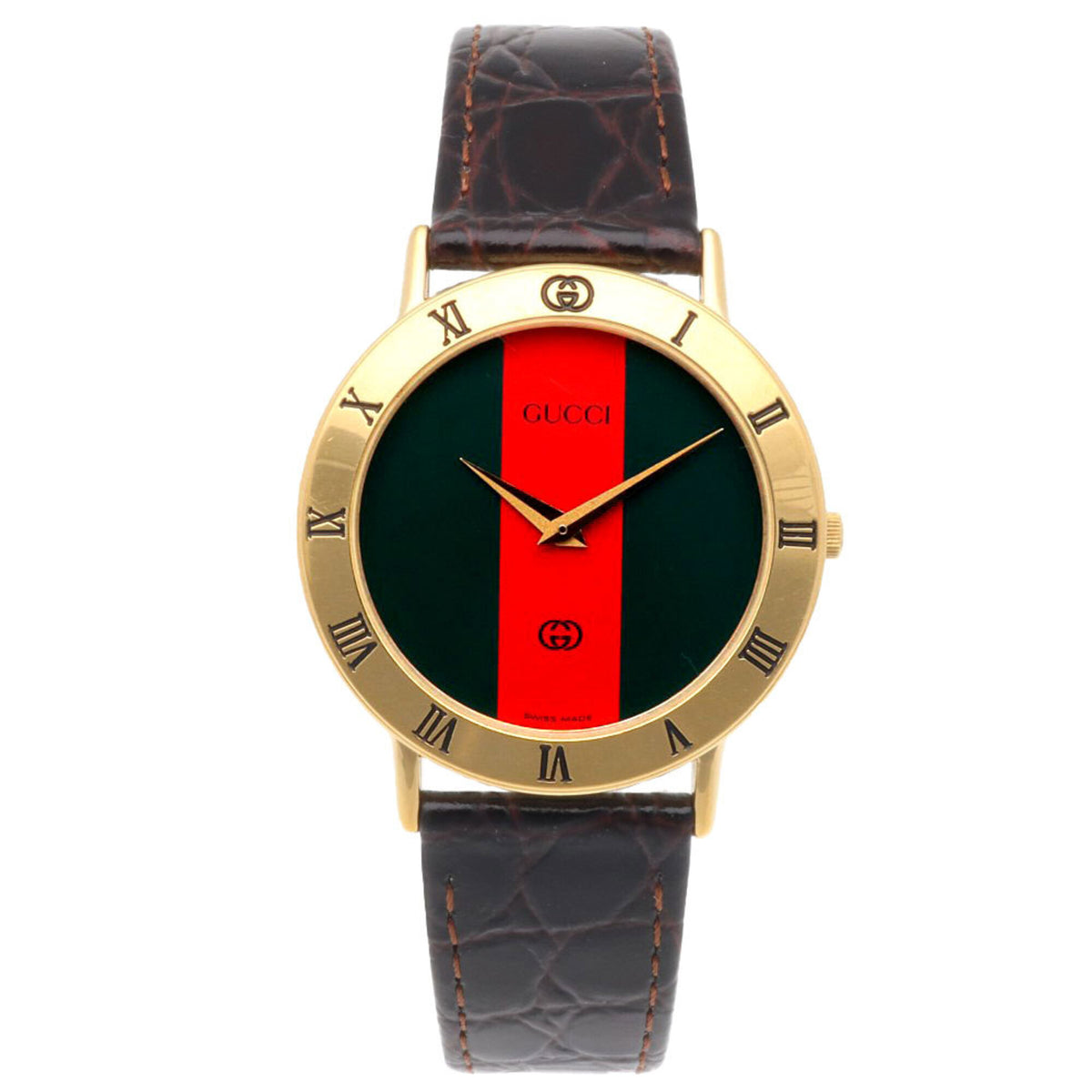 Gucci 3000M Black, Red color Dial 32mm Watch