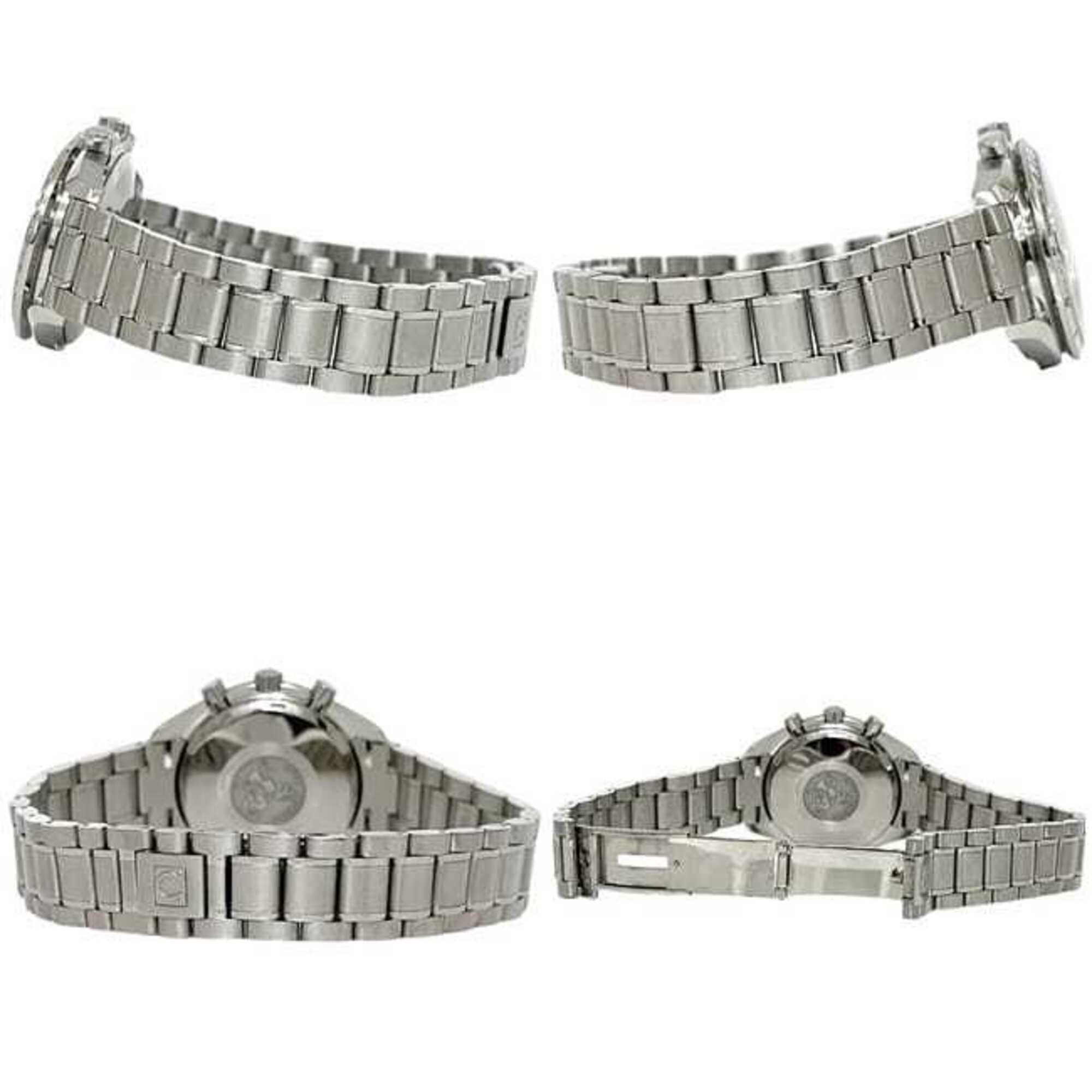 Montre Omega Speedmaster Triple Calendar, Blanc Crème argent, 3523.30, Chronographe, remontage Automatique, acier inoxydable.